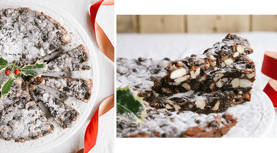 Chocolate Panforte | Vegan christmas cake recipe