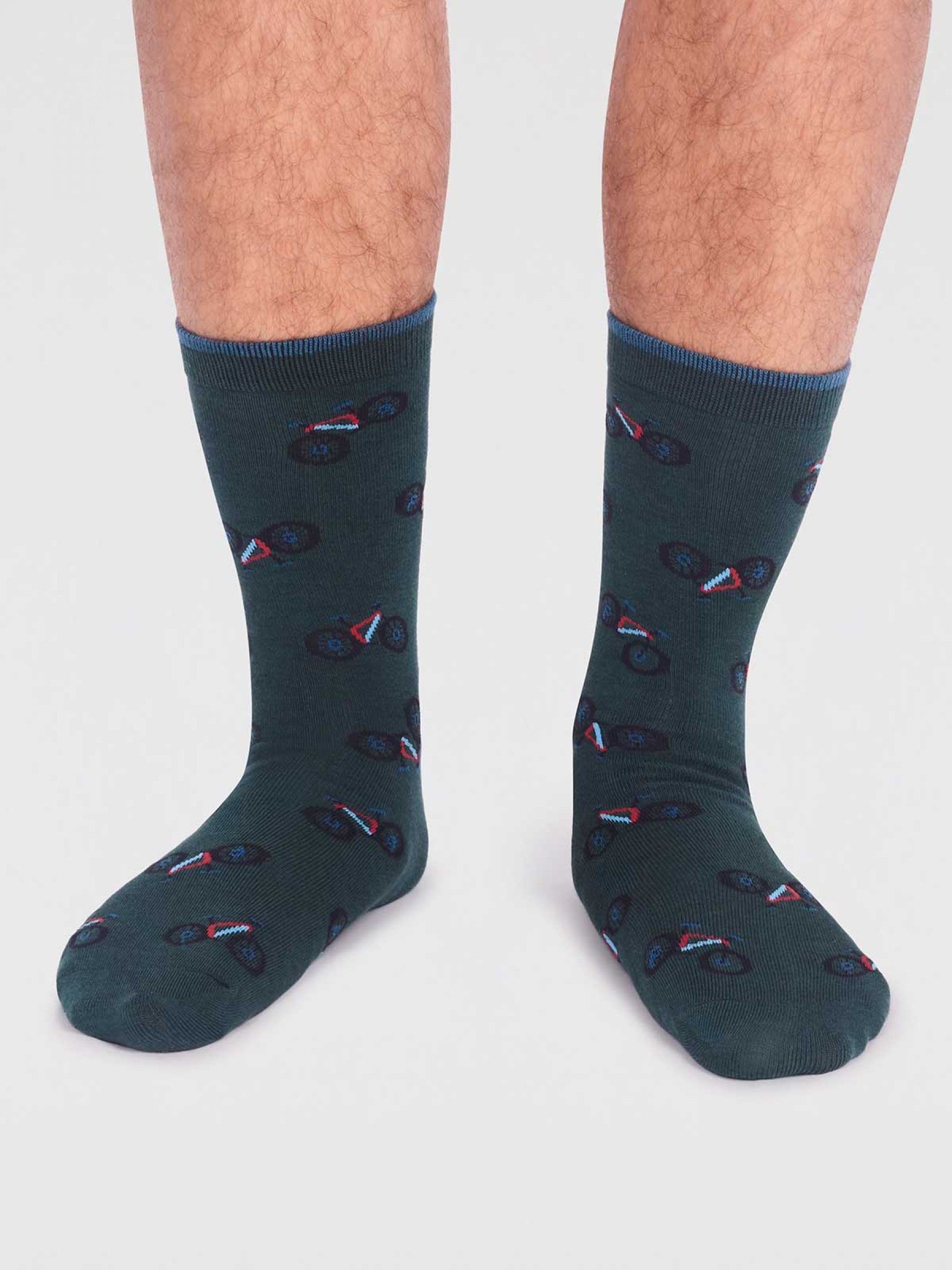 Marquis Bamboo Bike Sock - Forest Green