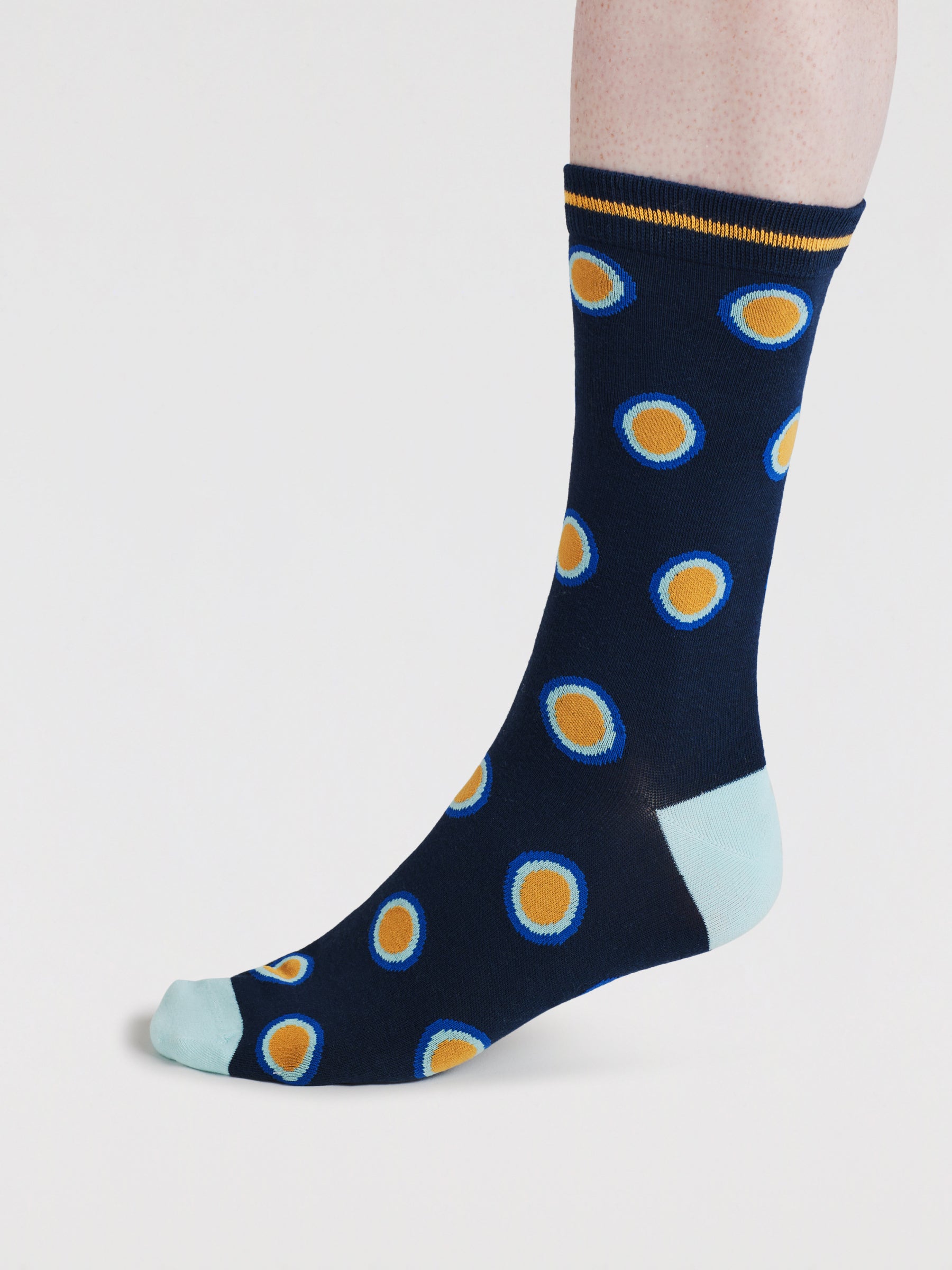 Mens Cline Stripe Spot Organic Cotton 3 Pack Socks - Multi