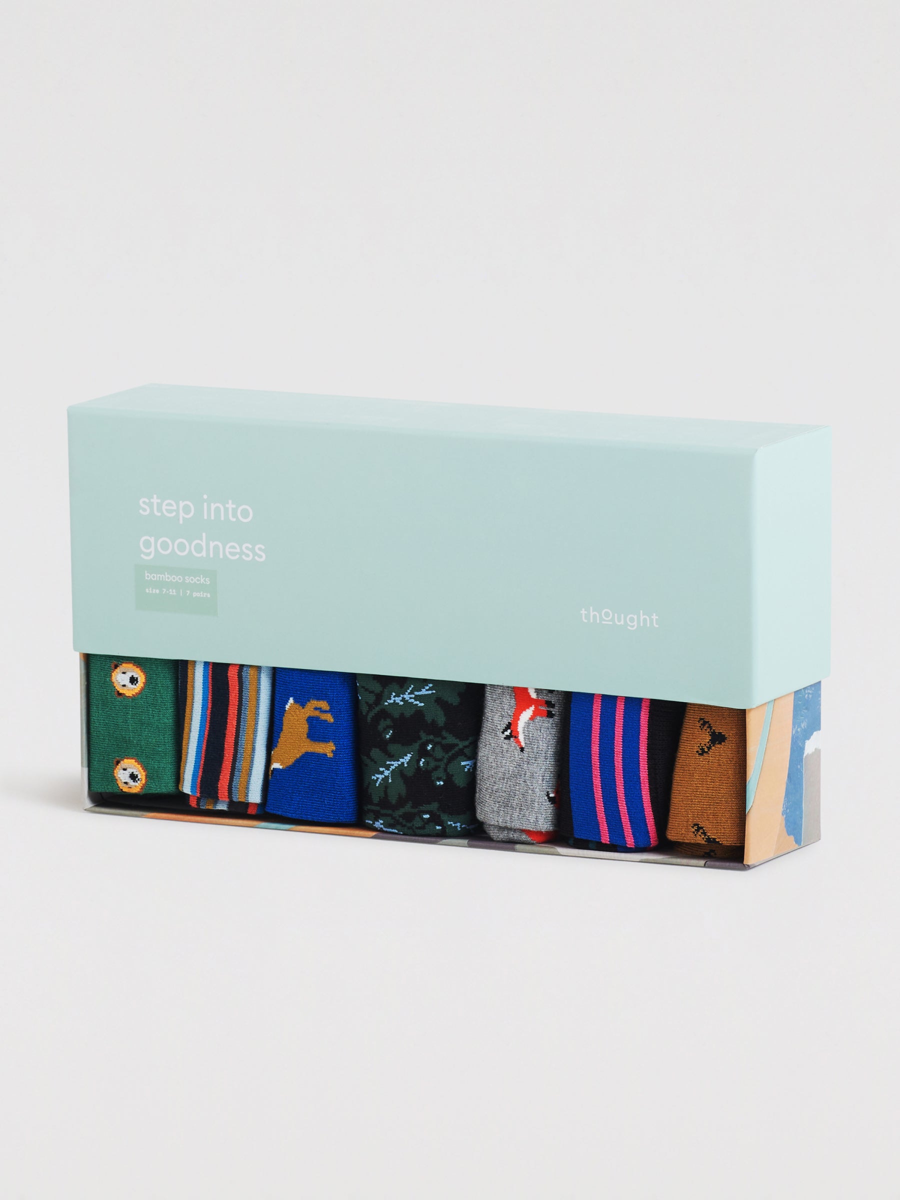 Daly Forest Adventure Bamboo 7 Sock Gift Box - Multi