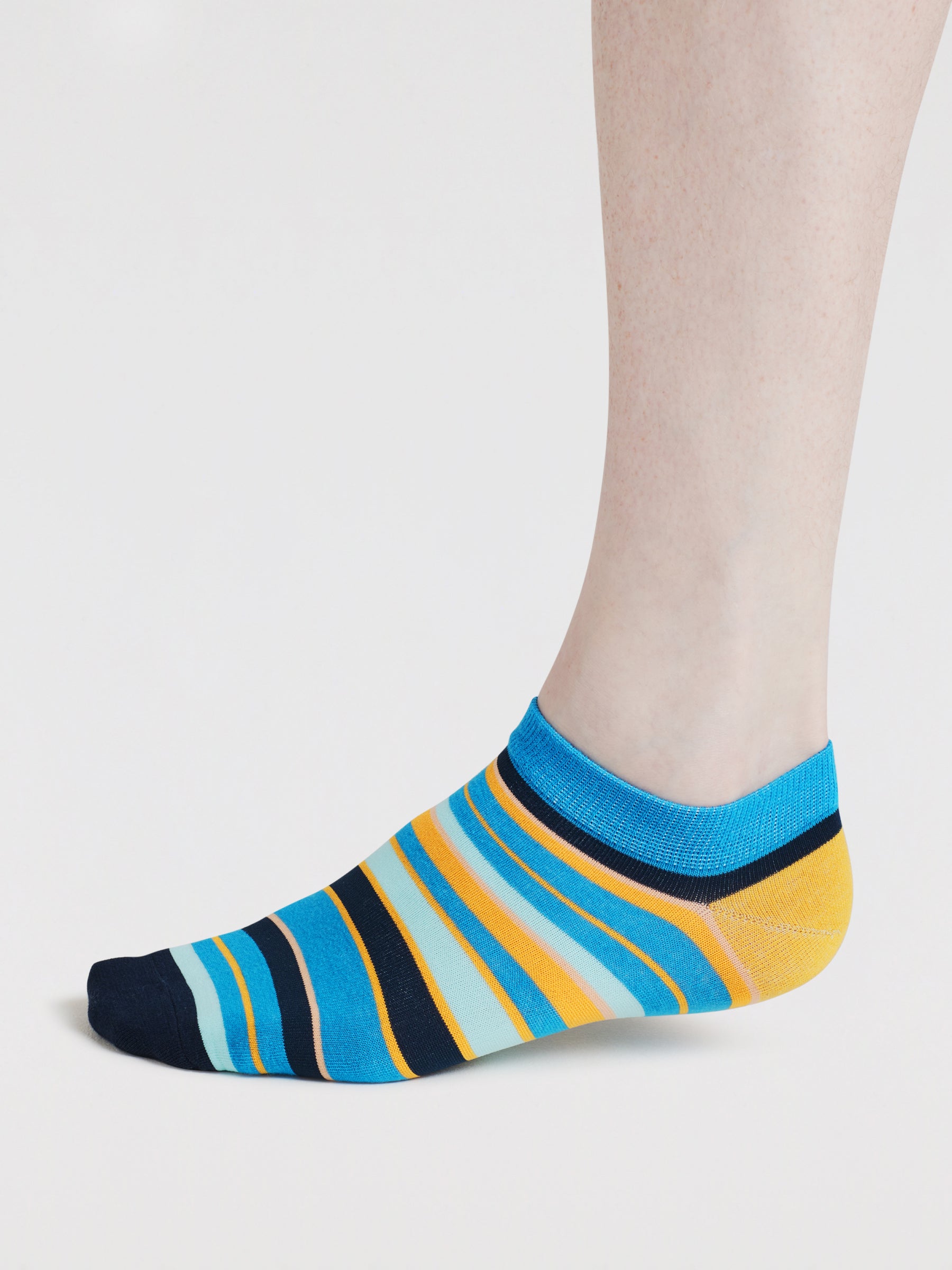Agot Stripe & Spot Organic Cotton 3 Pack Socks - Multi