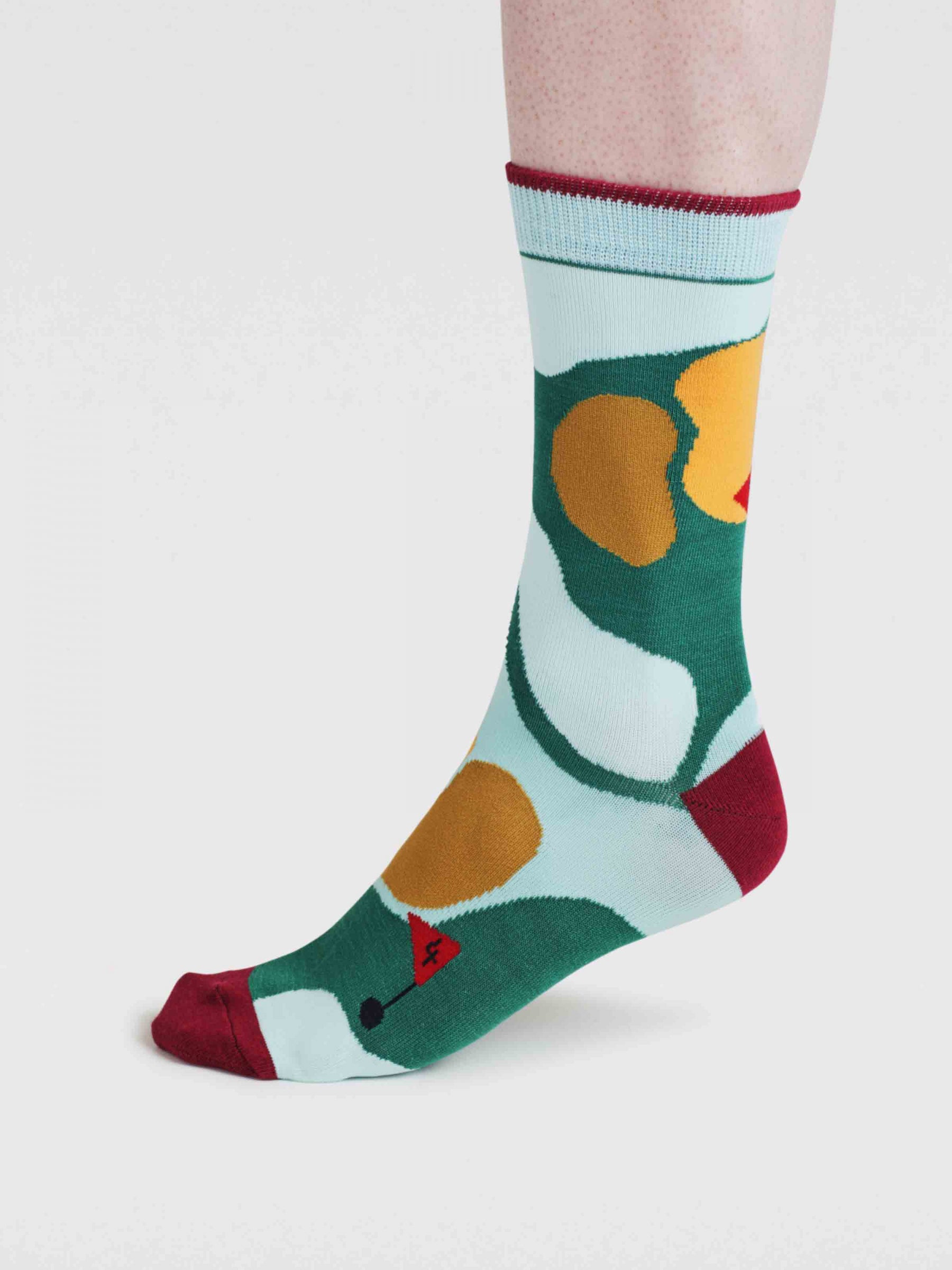 Kinley Golf Course Bamboo Socks - Forest Green