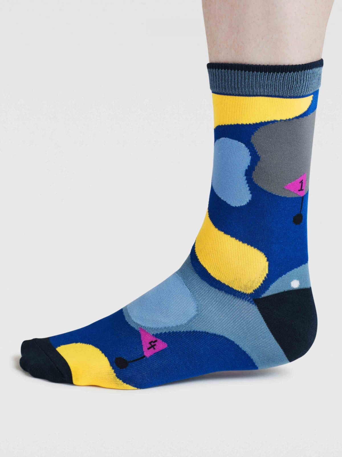 Kinley Golf Course Bamboo Socks - Cobalt Blue