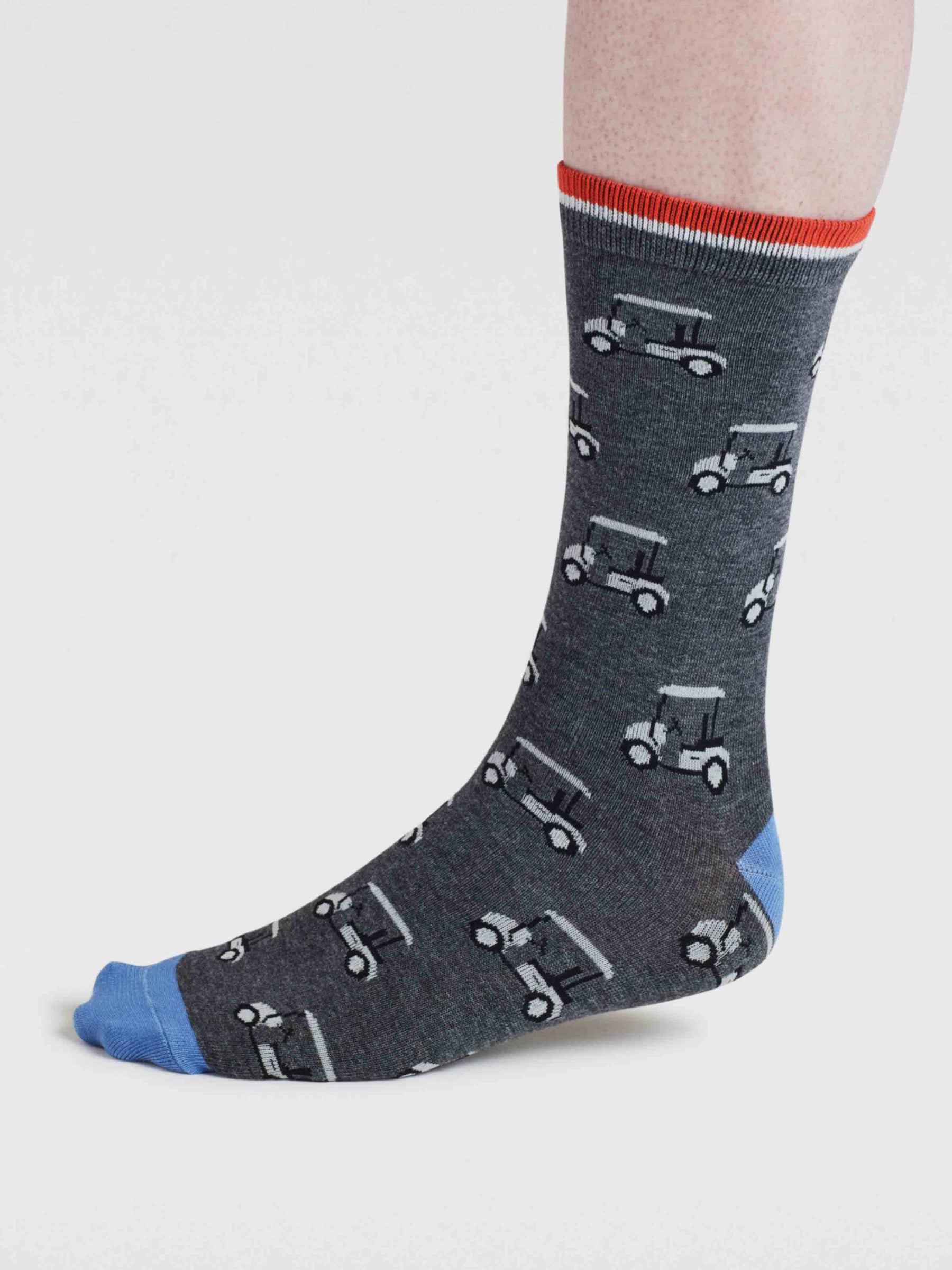 Kinley Golf Buggy Bamboo Socks - Dark Grey Marl