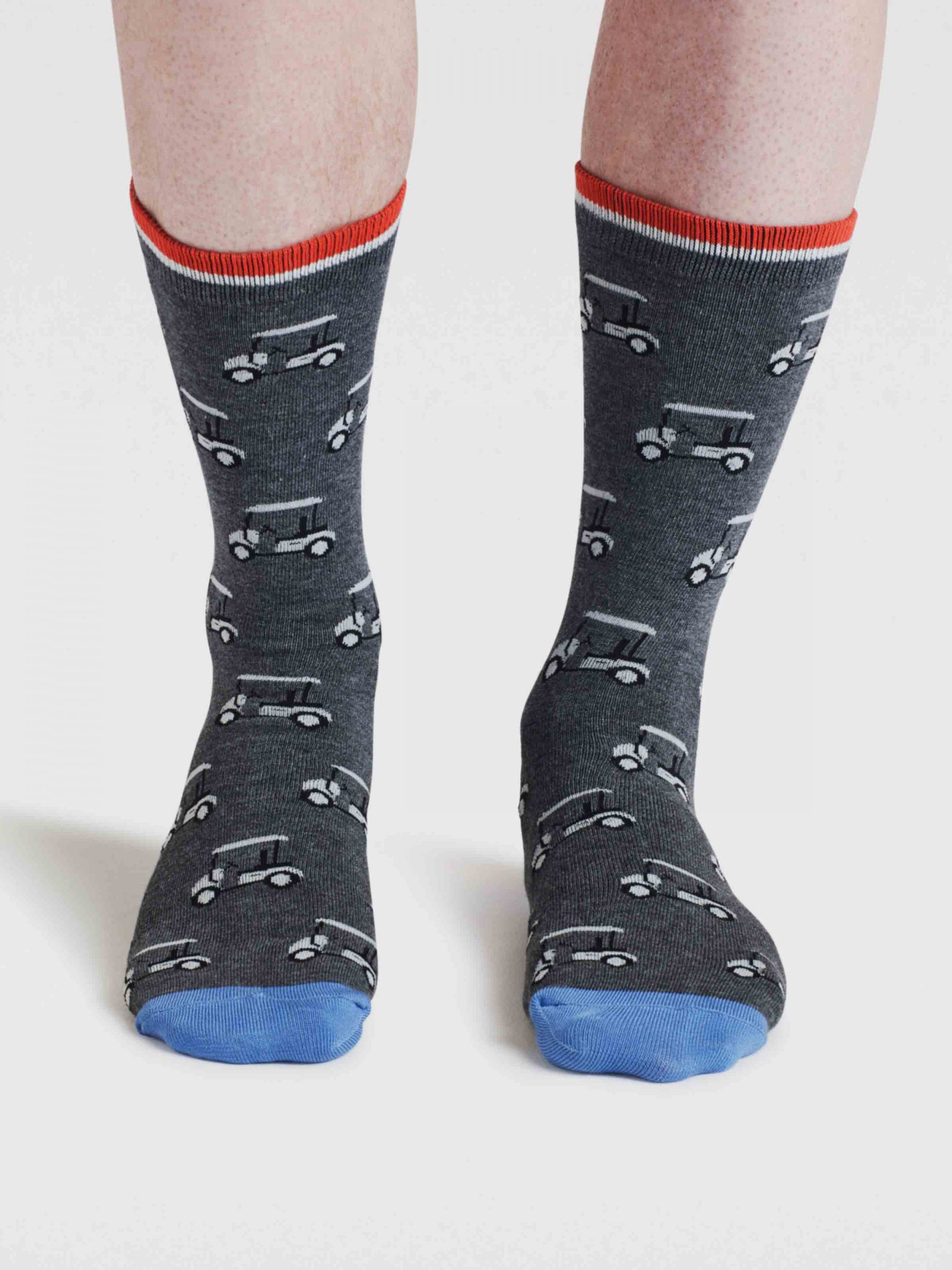 Kinley Golf Buggy Bamboo Socks - Dark Grey Marl