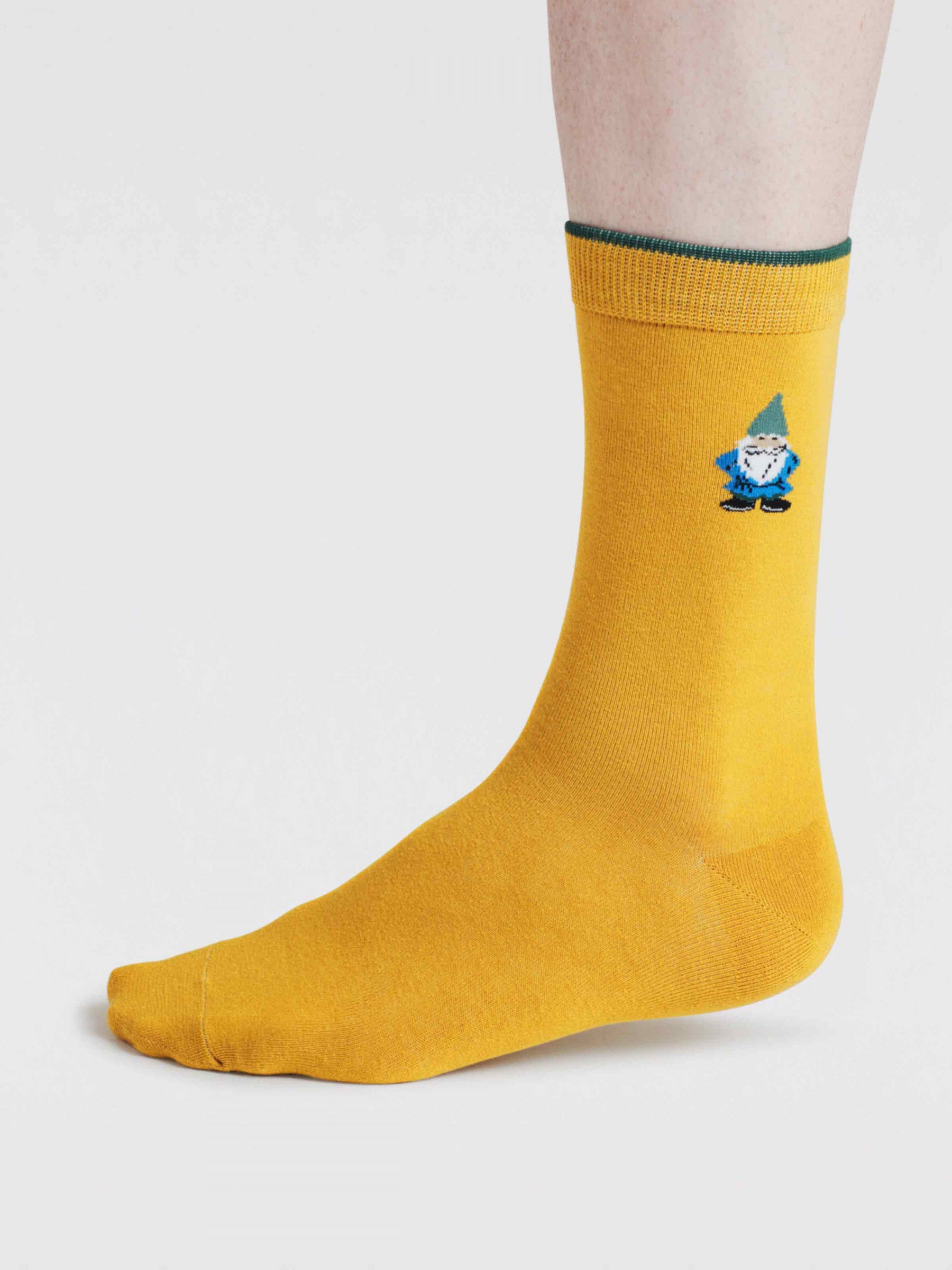 Greyson Gnome Organic Cotton Socks - Chartreuse Yellow