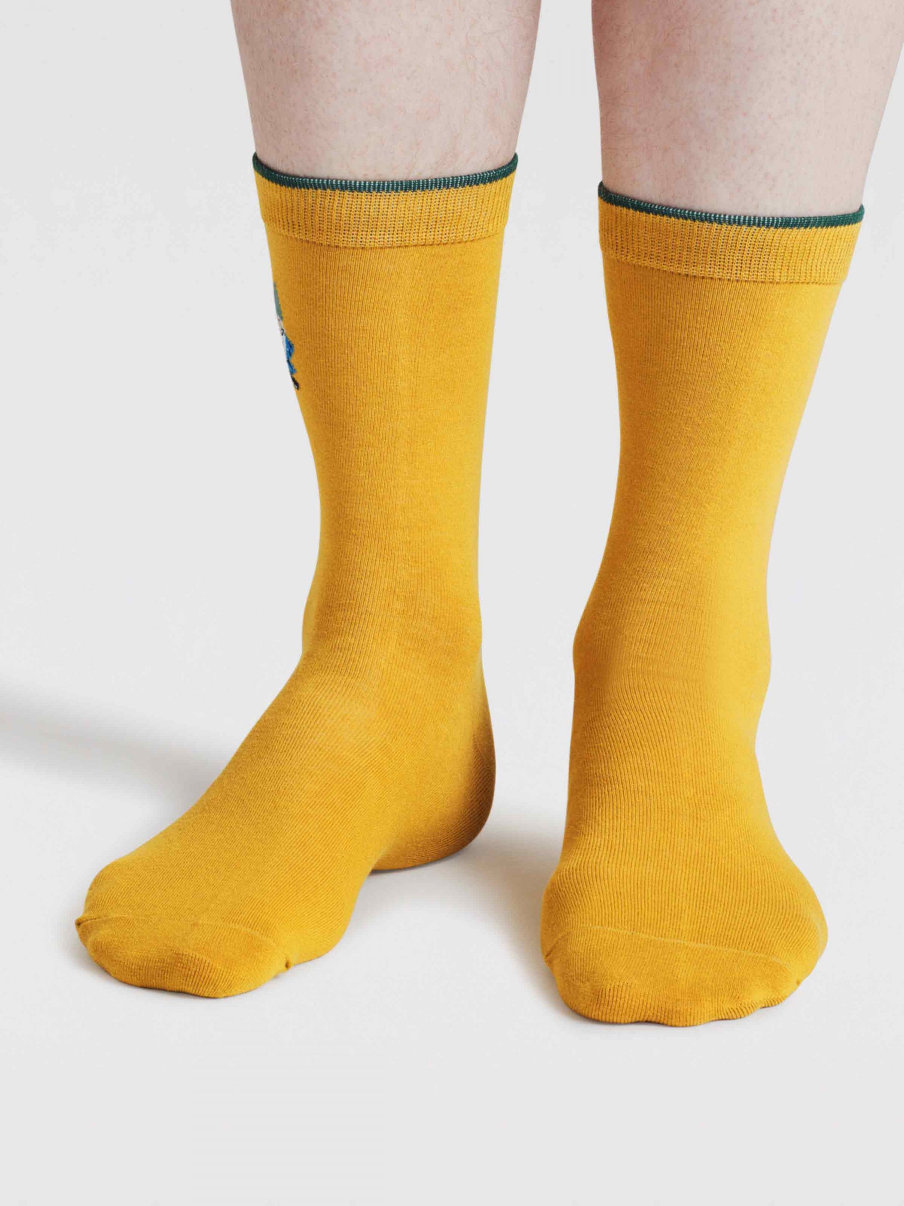Greyson Gnome Organic Cotton Socks - Chartreuse Yellow