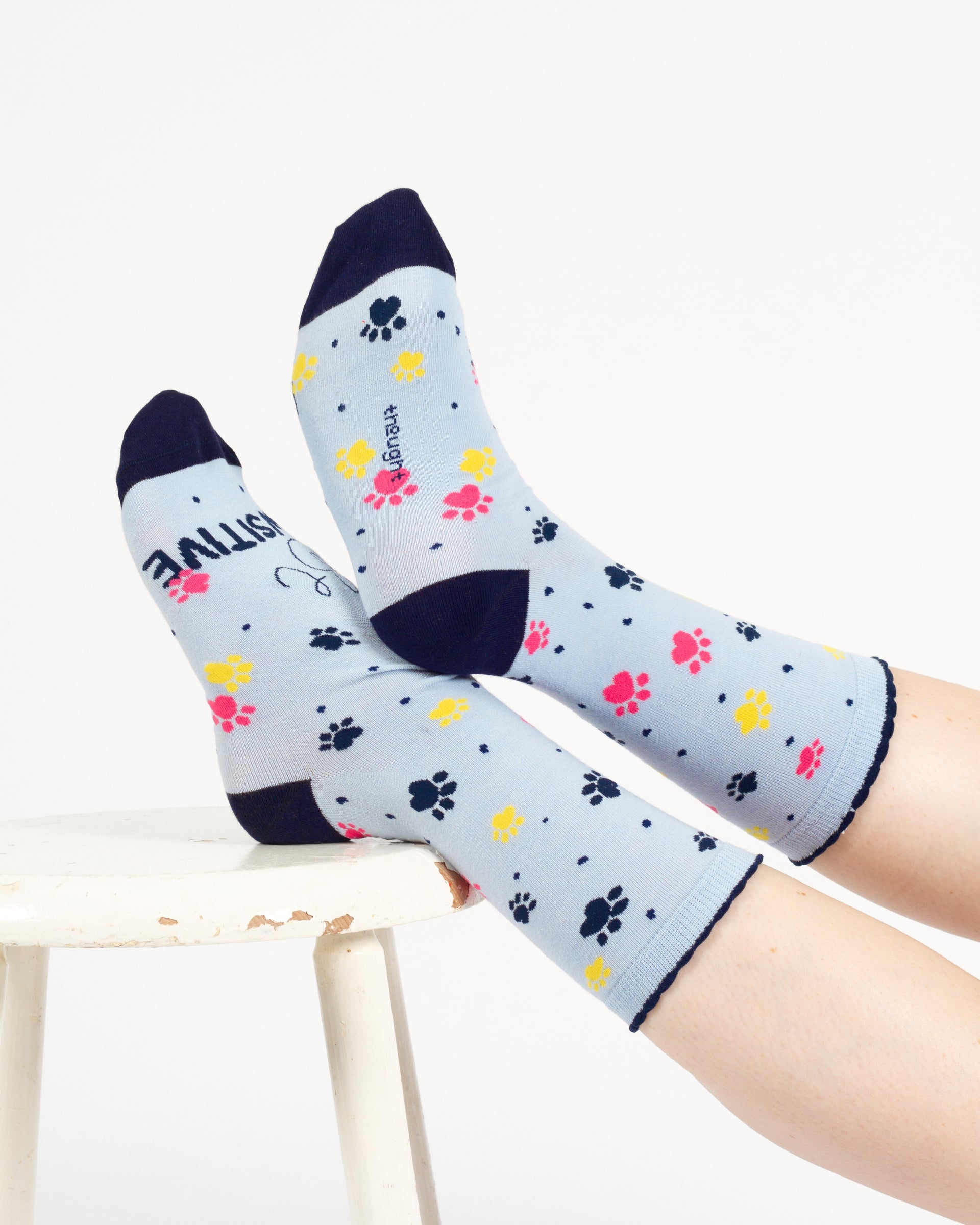 Be Pawsitive Organic Cotton 2 Socks in a Bag - Blue Multi