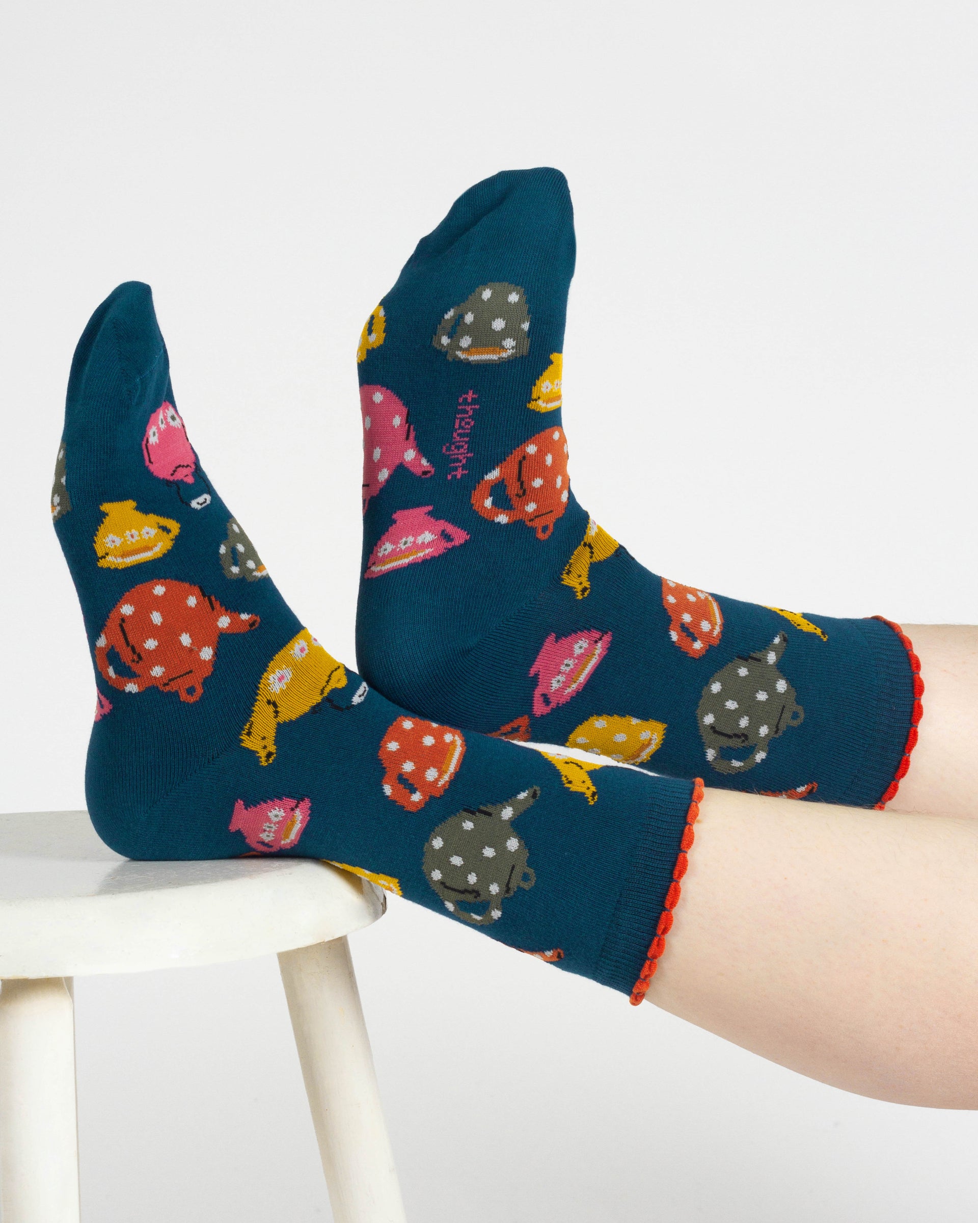 A Perfect Afternoon Organic Cotton Gift Box of 4 Socks - Multi