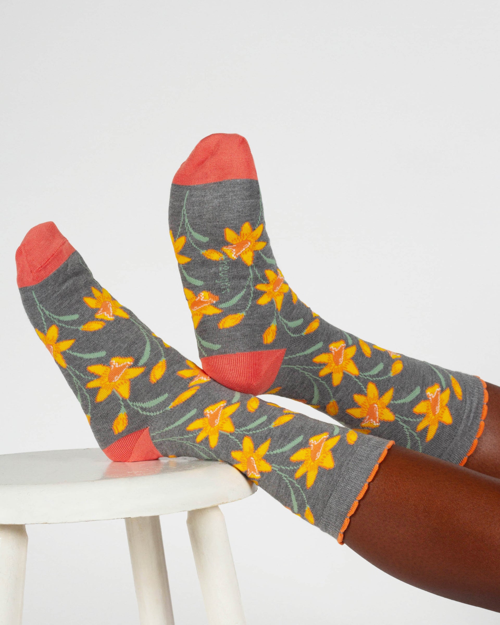 Womens March Birth Flower Sock - Daffodil