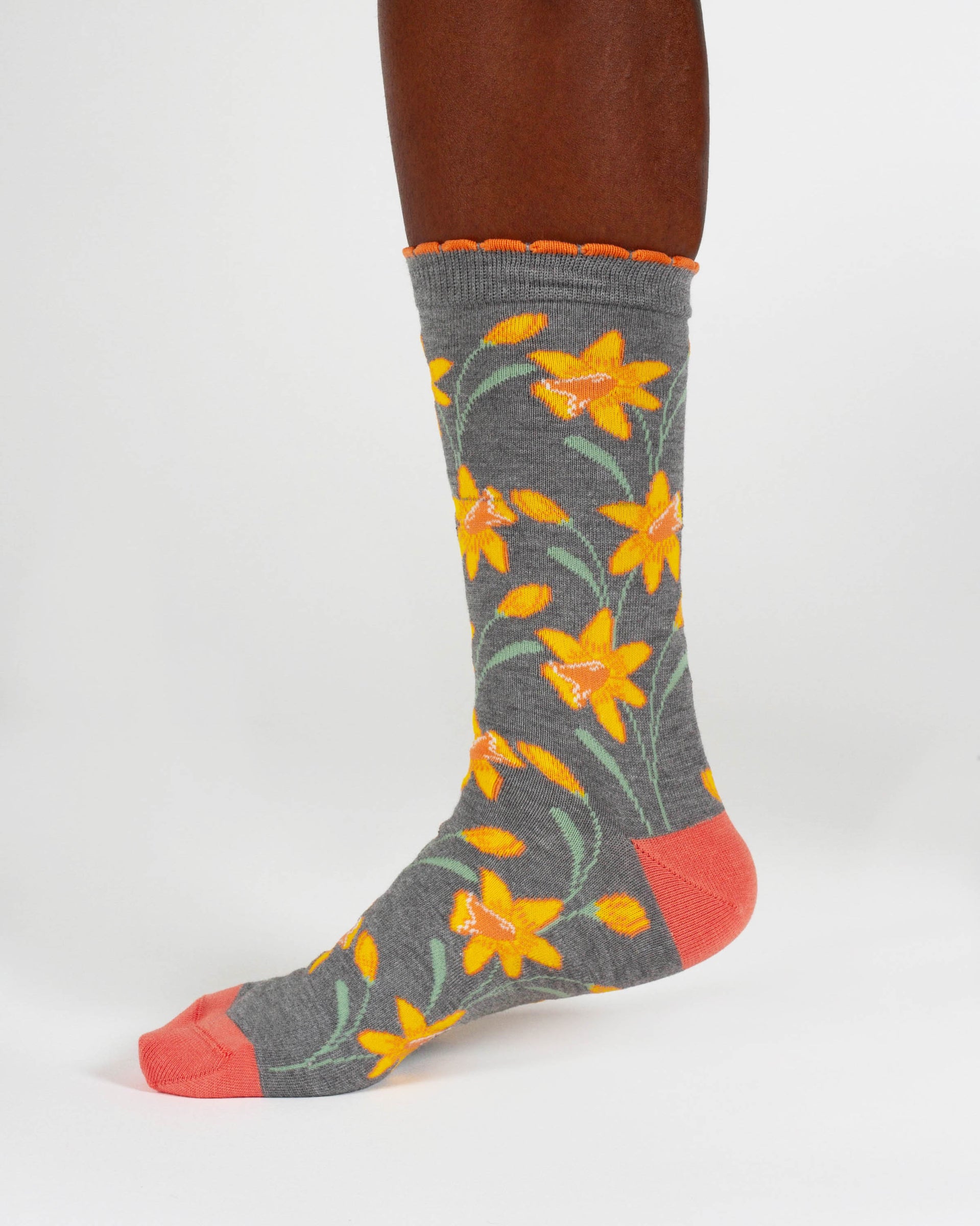 Womens March Birth Flower Sock - Daffodil