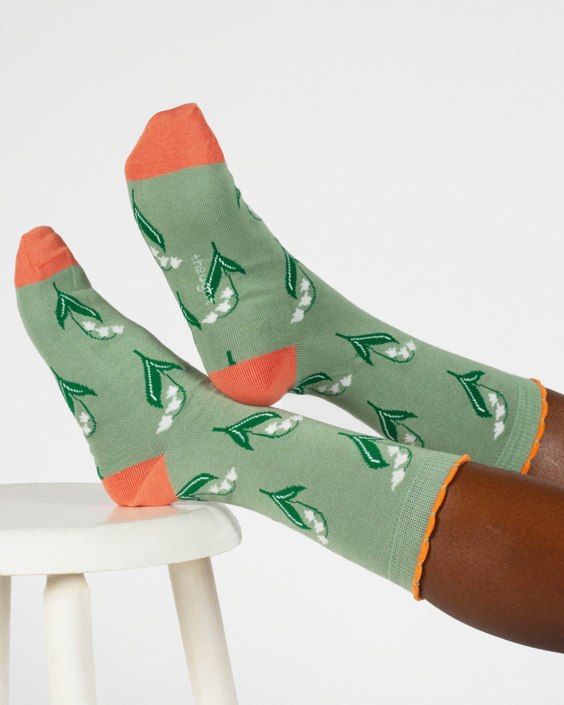 Womens May Birth Flower Sock - Lily
