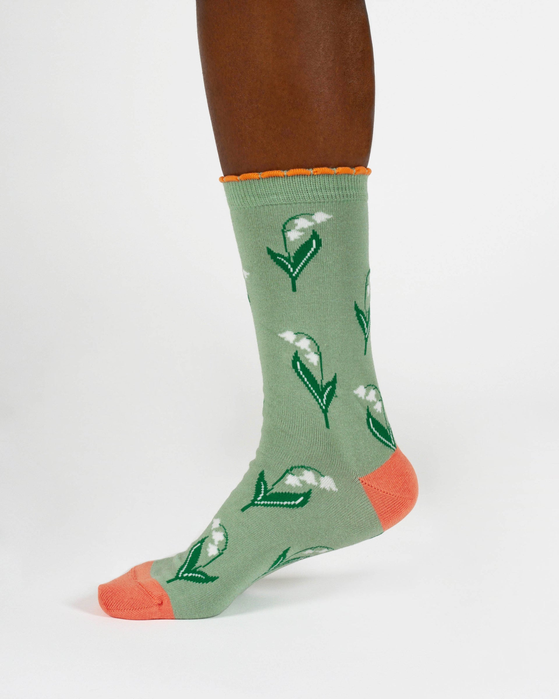 Womens May Birth Flower Sock - Lily