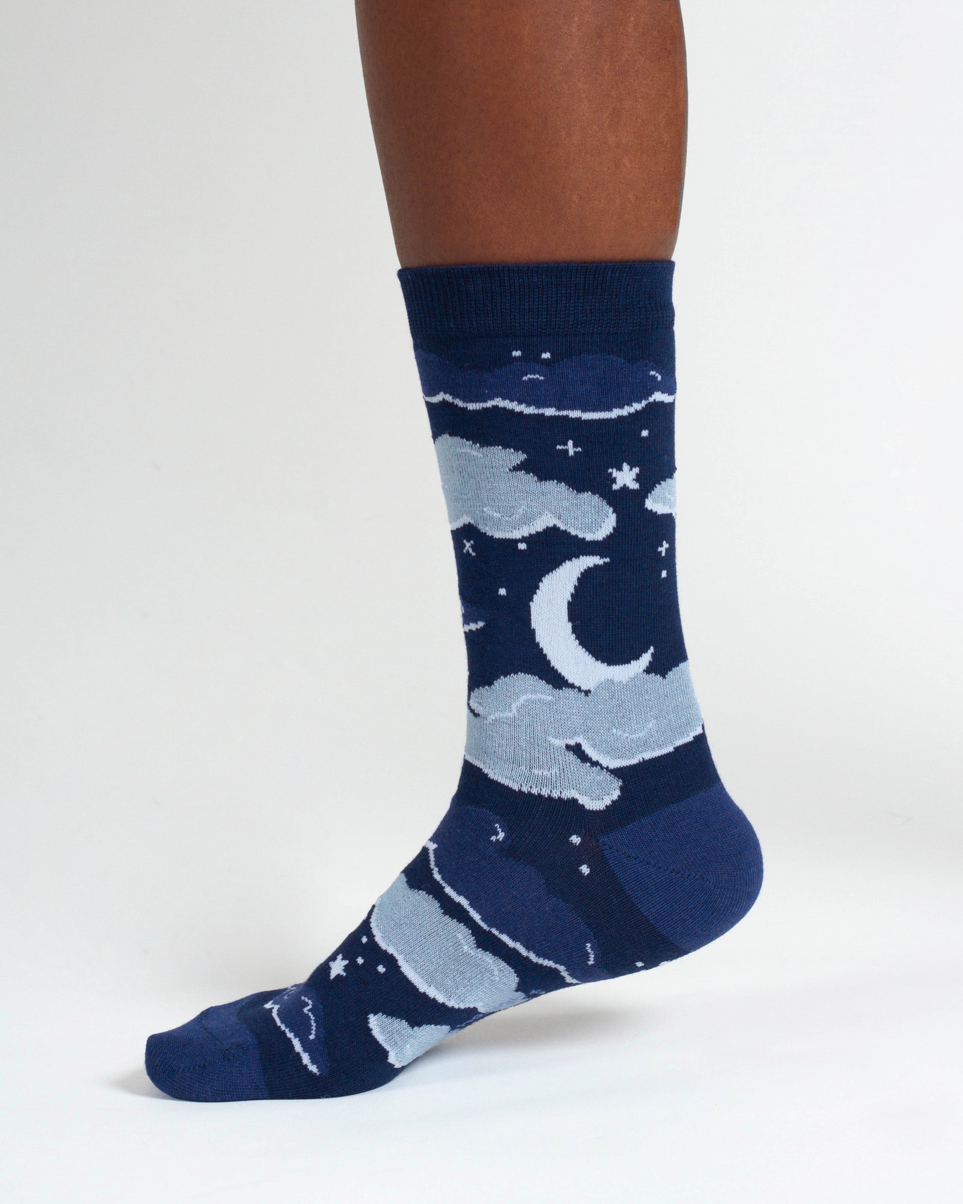 Cloudy Night Bamboo Socks - Blue Multi