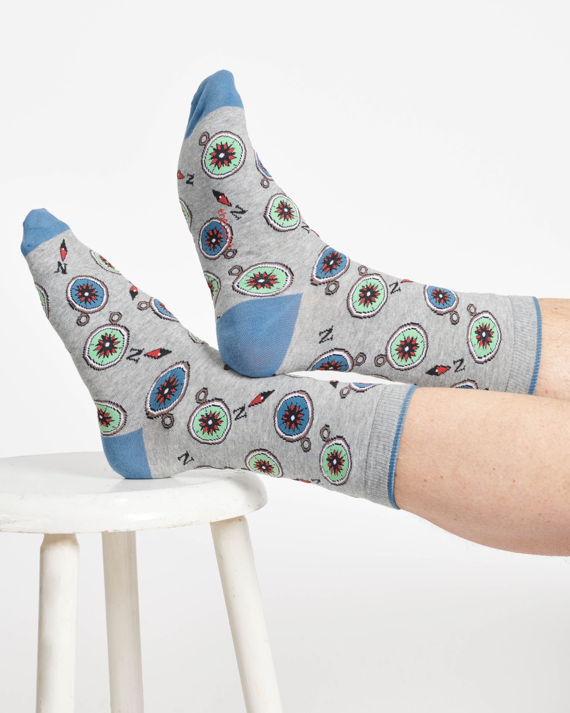 The Explorer Bamboo Gift Box of 4 Socks - Blue/Navy/Burgundy/Grey