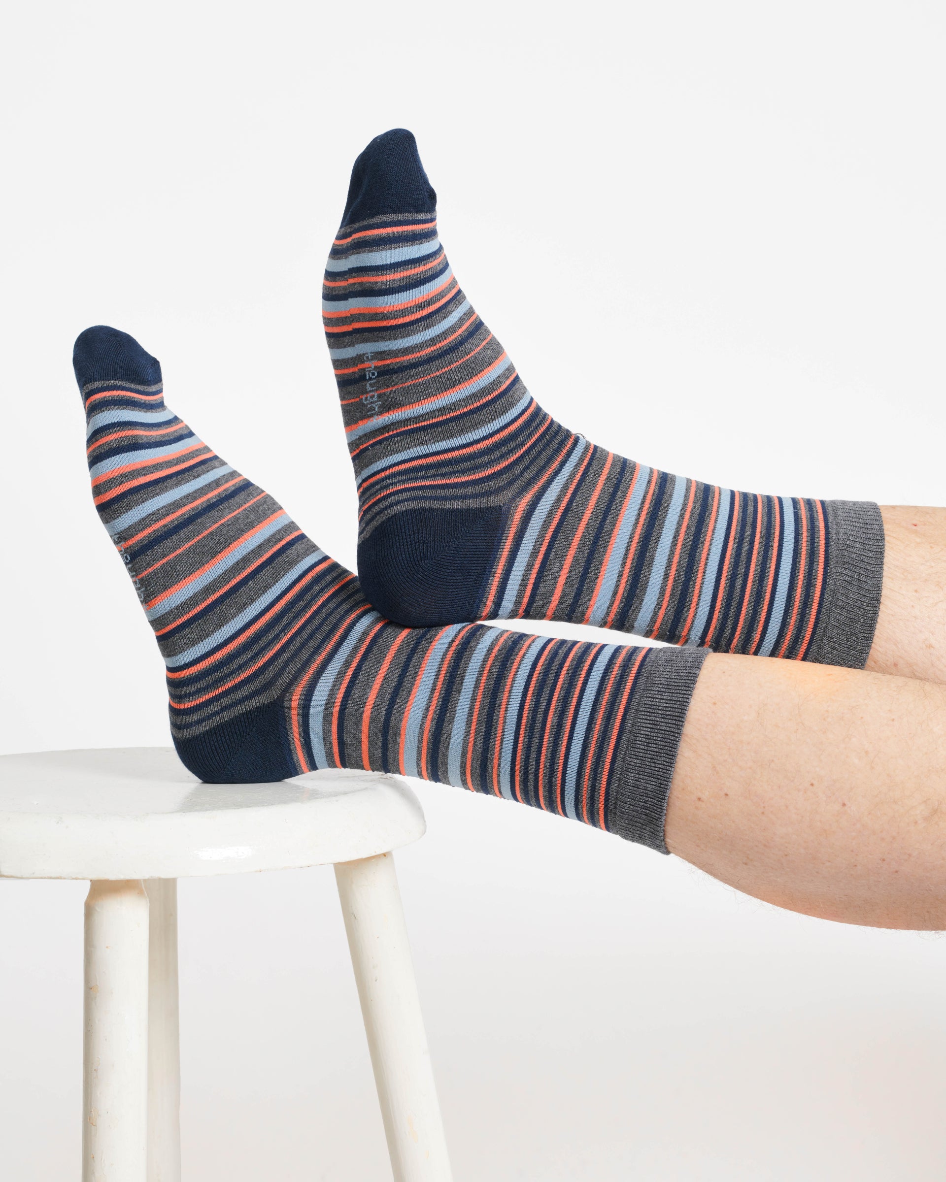 Bicycle Bamboo Gift Box of 4 Socks - Blue/Green/Navy
