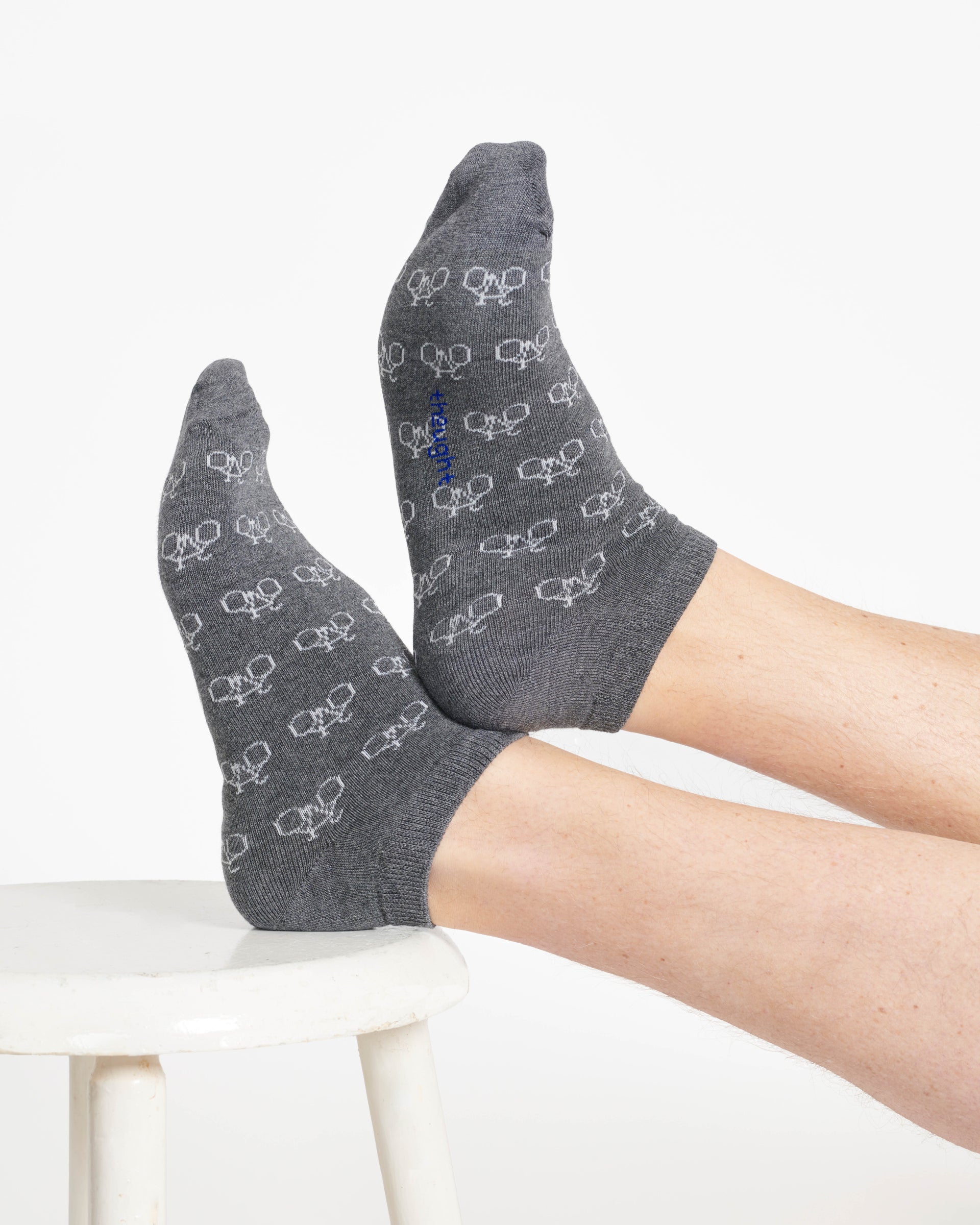 Bicycle Bamboo Trainer Socks - Grey