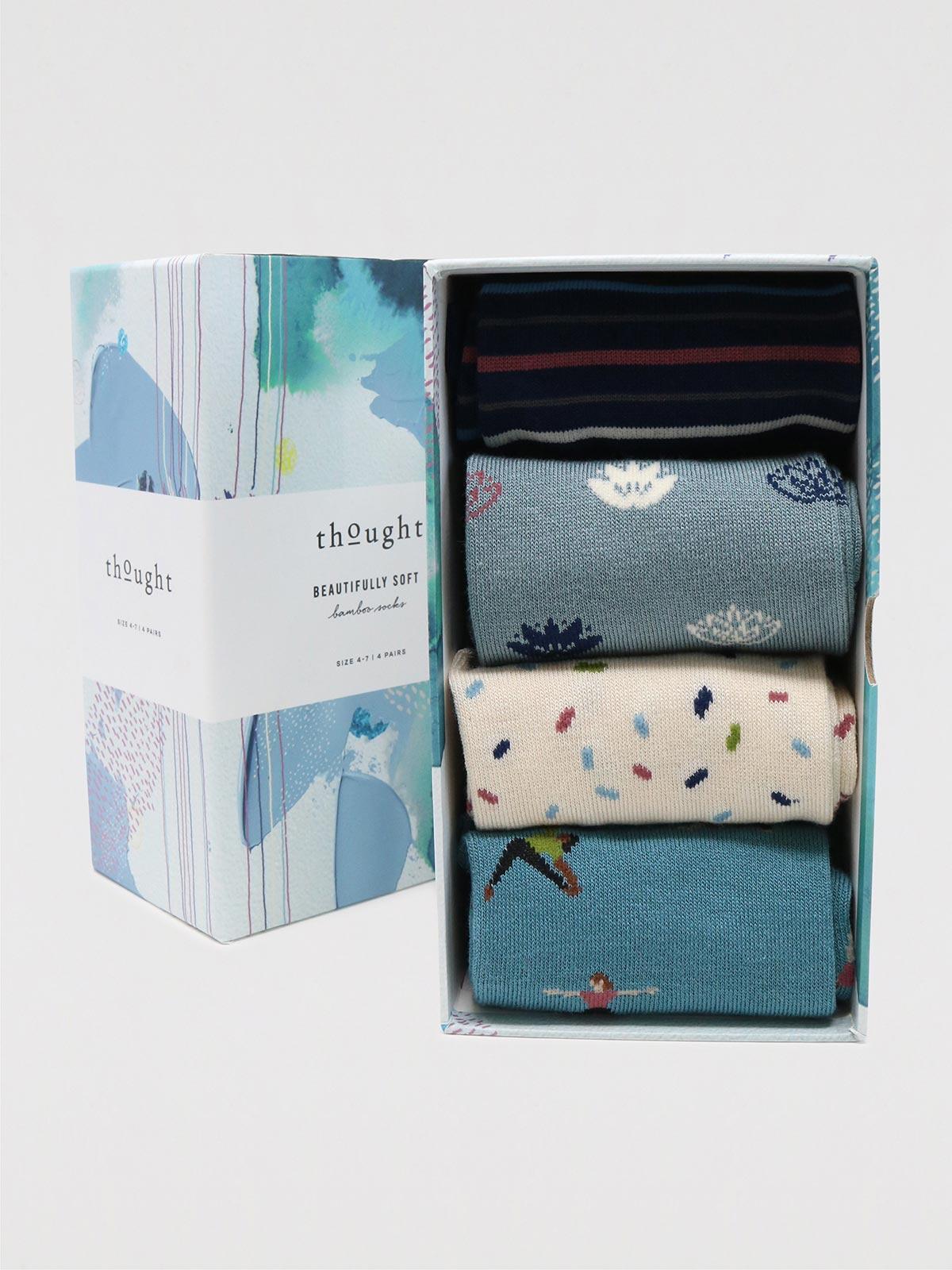 Mornie Yogi Sock Box - Multi - Thought Clothing UK