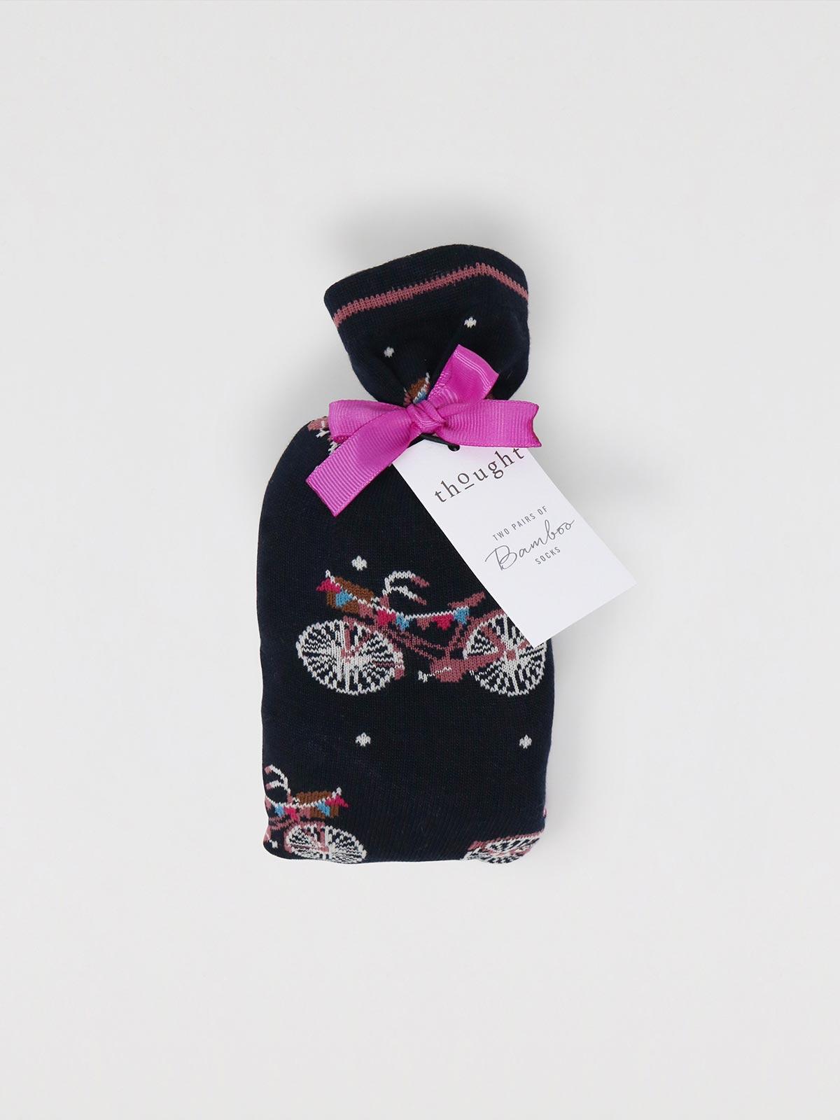 Velma Bicycle Socks In A Bag - Multi - Thought Clothing UK