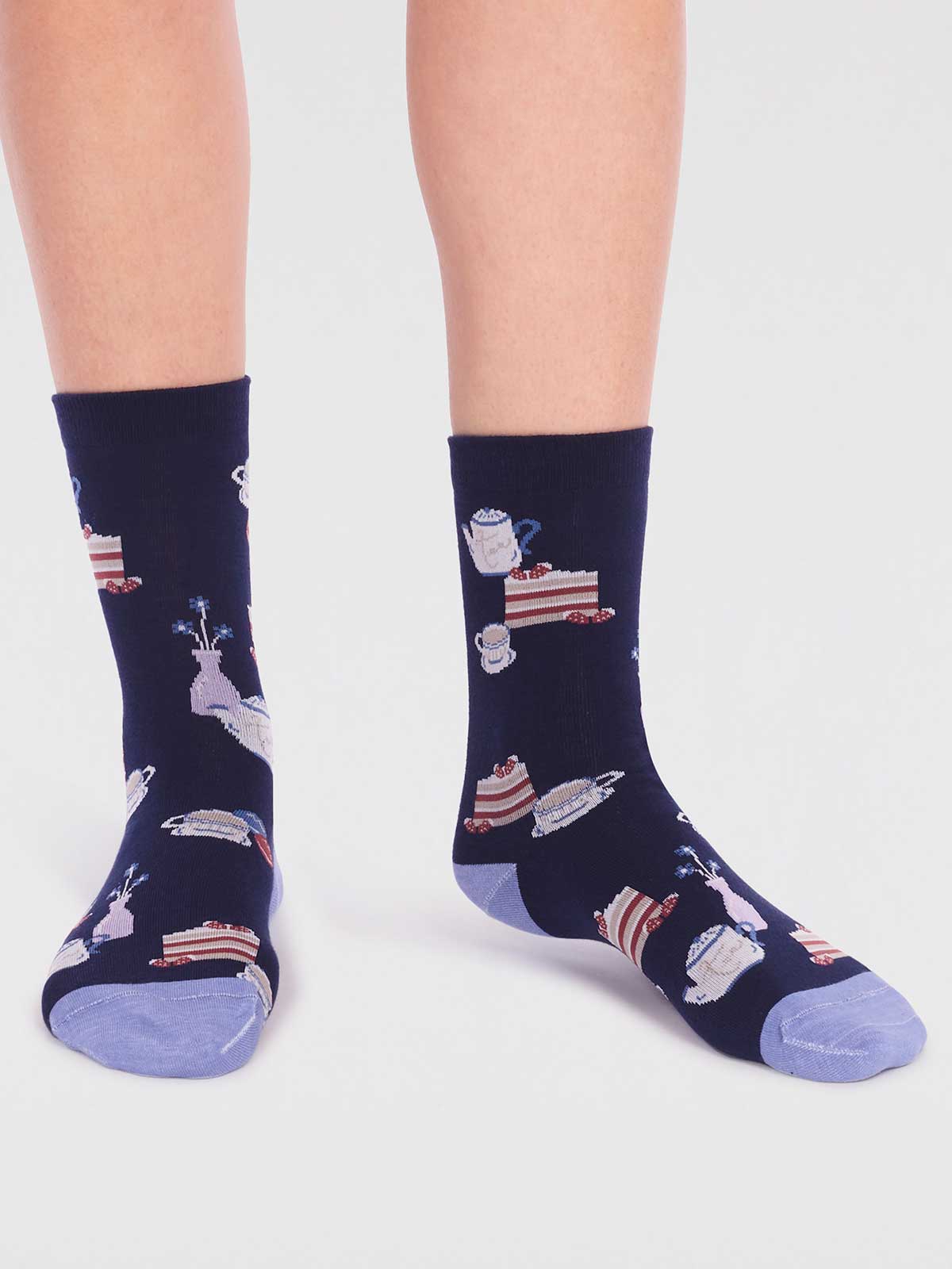 Fiona Organic Cotton Afternoon Tea Sock Box - Multi