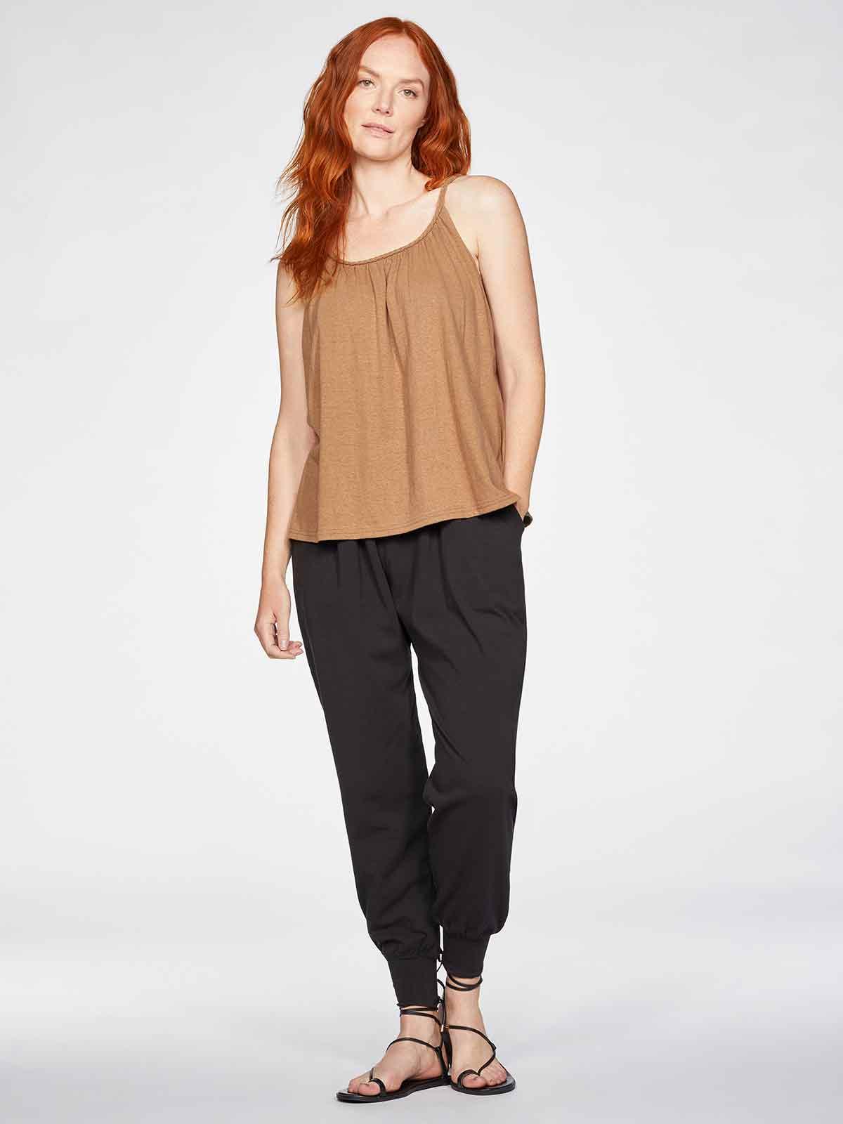 Chia GOTS Organic Cotton Jersey Hareem Joggers - Thought Clothing UK