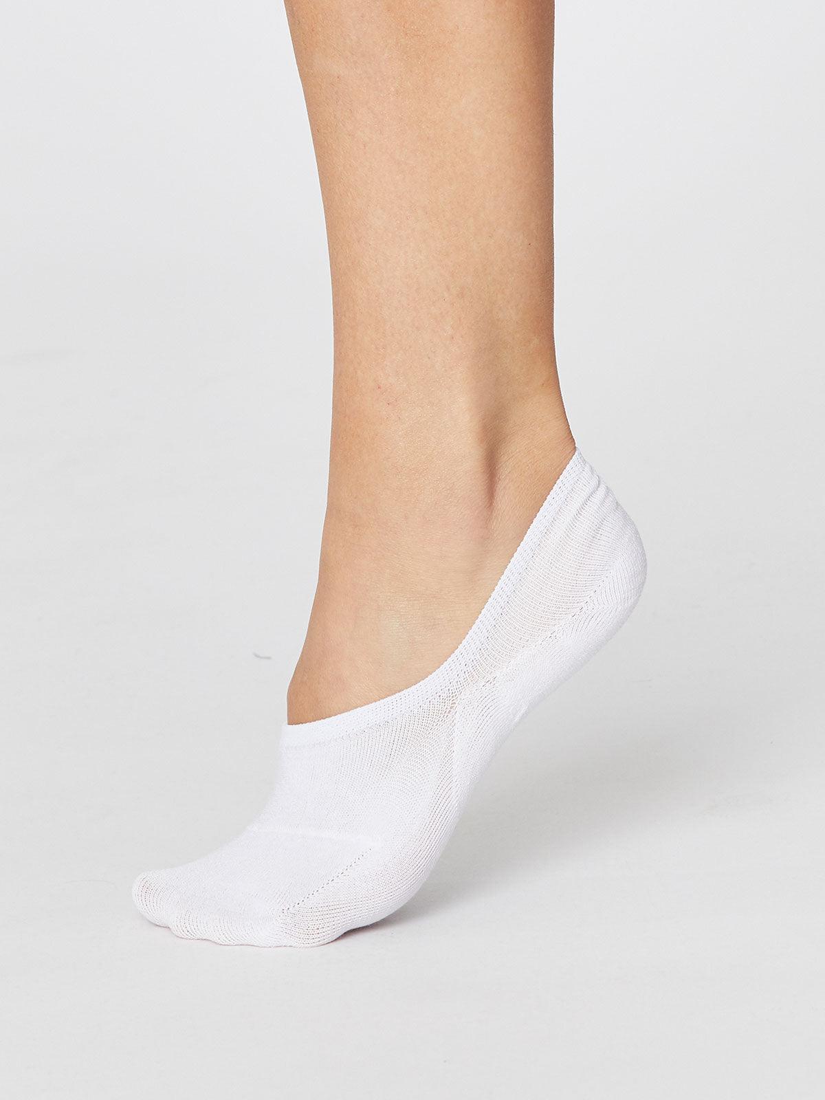 No Show Socks - White - Thought Clothing UK