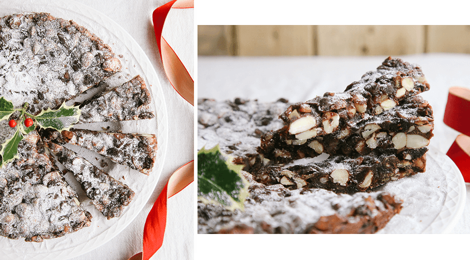 Chocolate Panforte &#124; Vegan christmas cake recipe