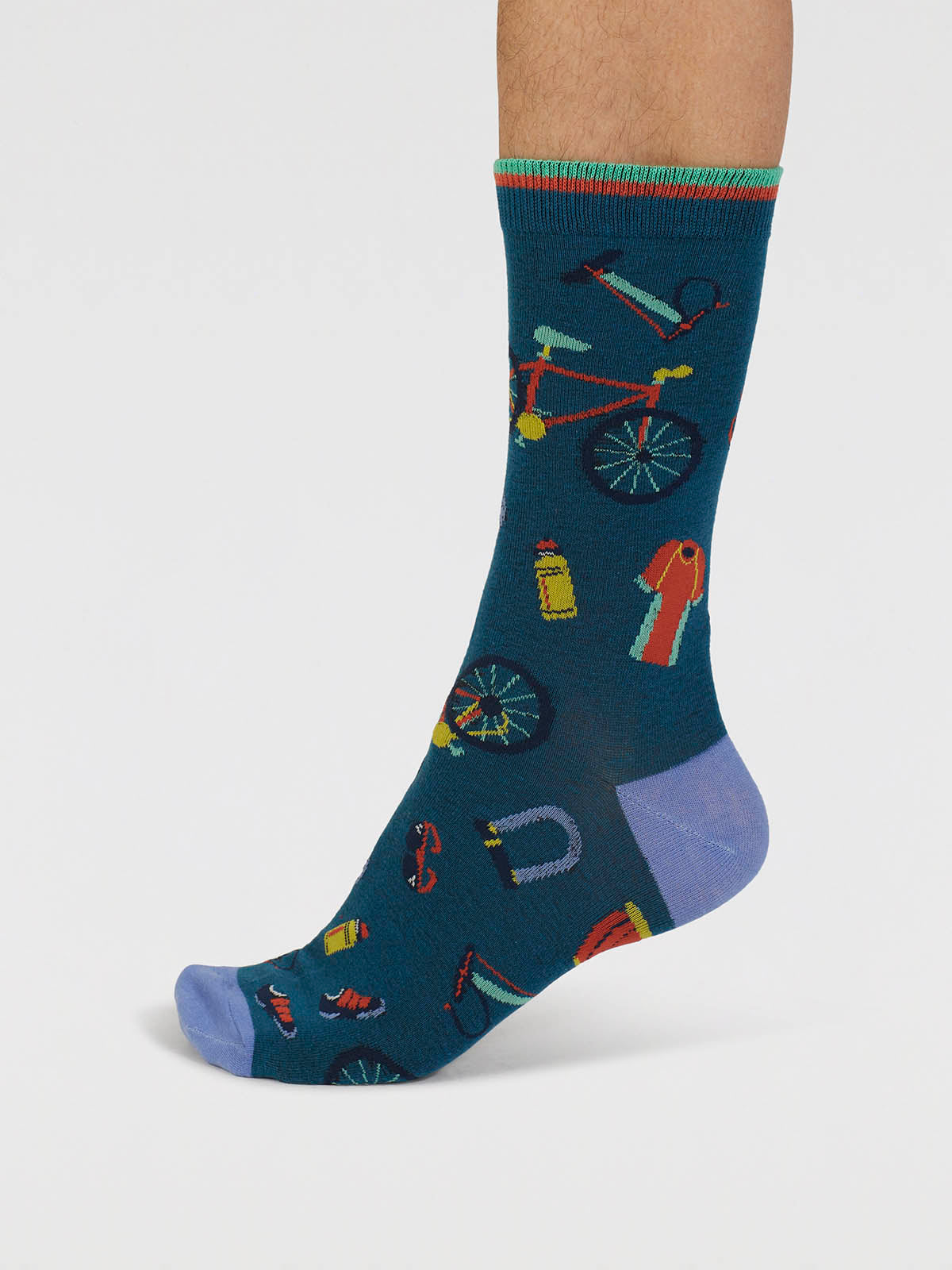 Griffen Bike Parts Organic Cotton Socks - Lake Blue