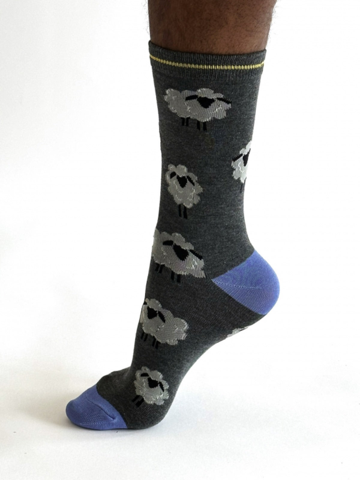 Elliot Sheep Bamboo Socks - Grey