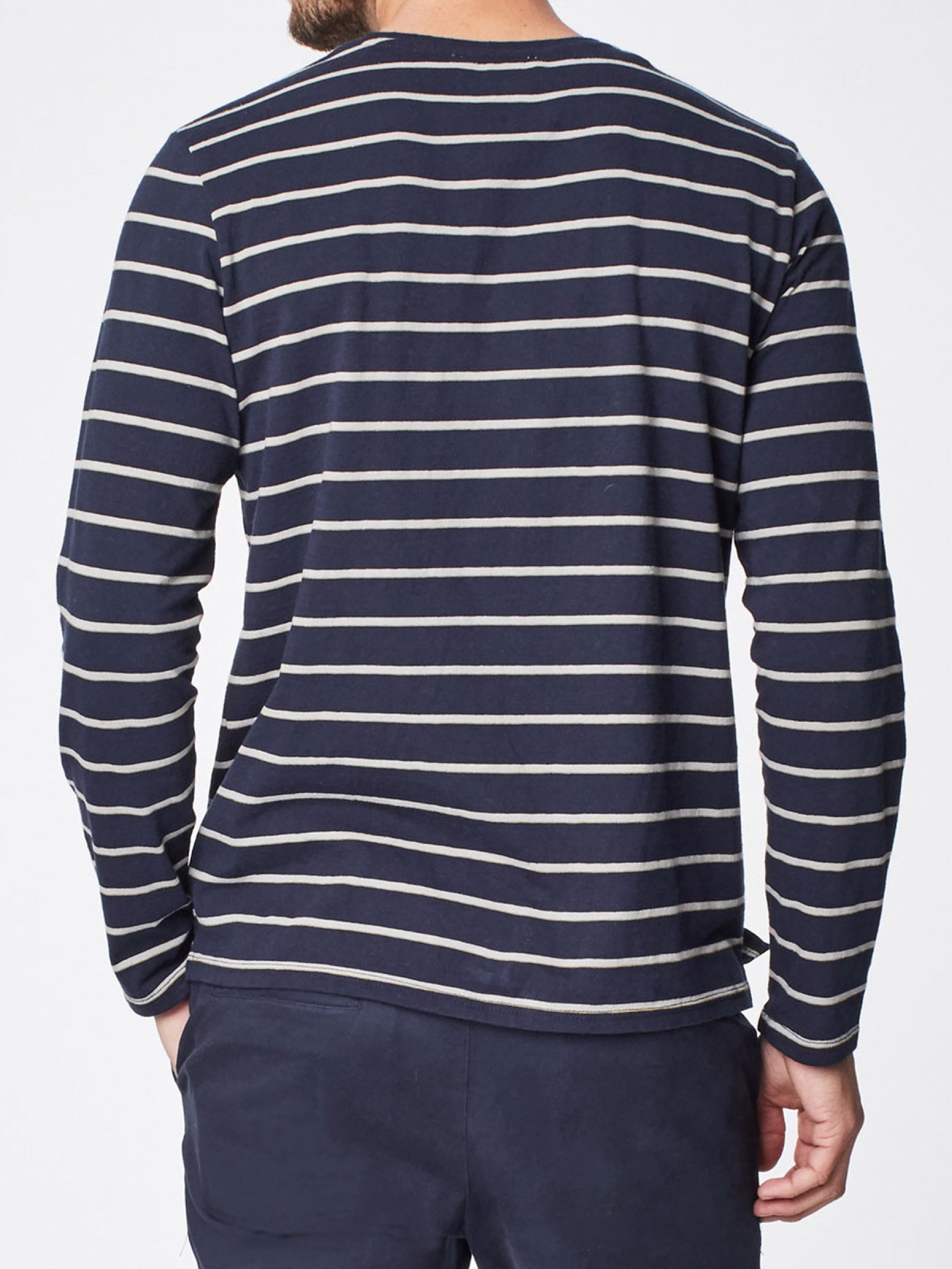 Filip Hemp Long Sleeve Striped Top