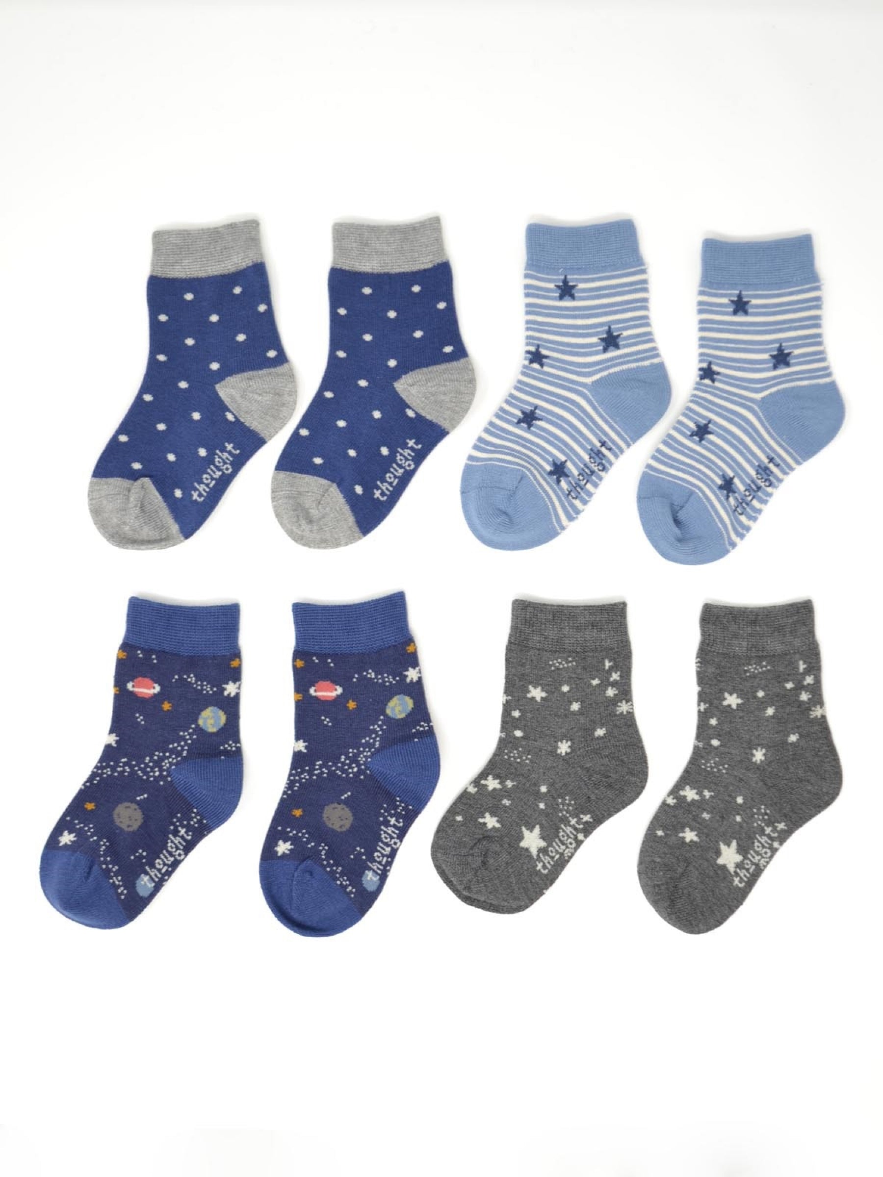 Twinkle Bamboo Baby Night Sky 4 Socks Gift Box