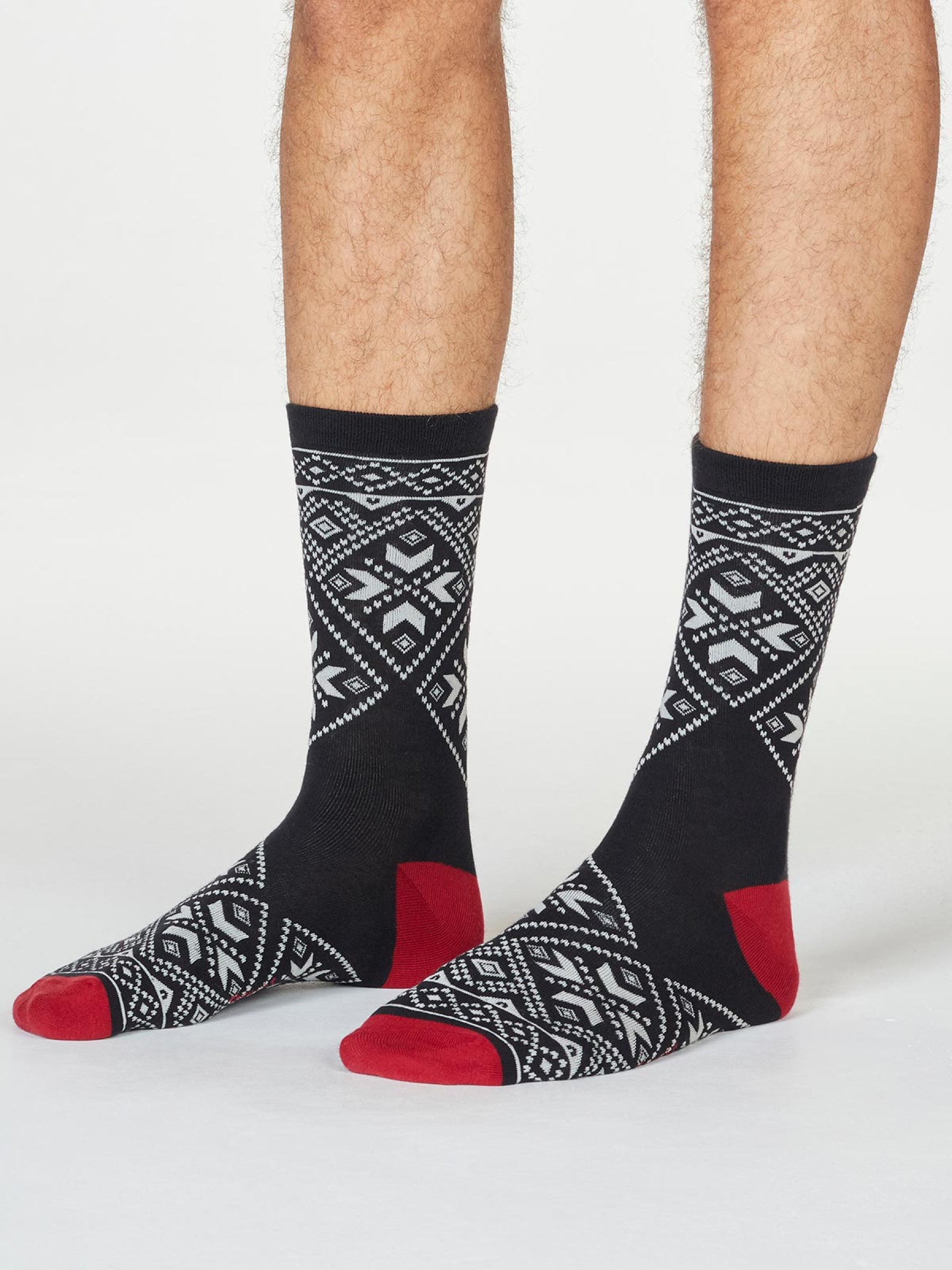 Hector Christmas Jumper Socks In A Bag - Black