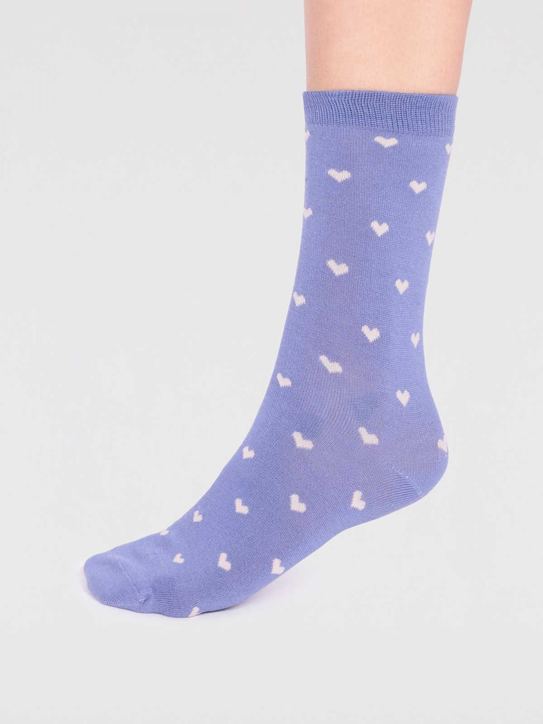 Evie Bamboo Heart 2 Pack Socks - Multi