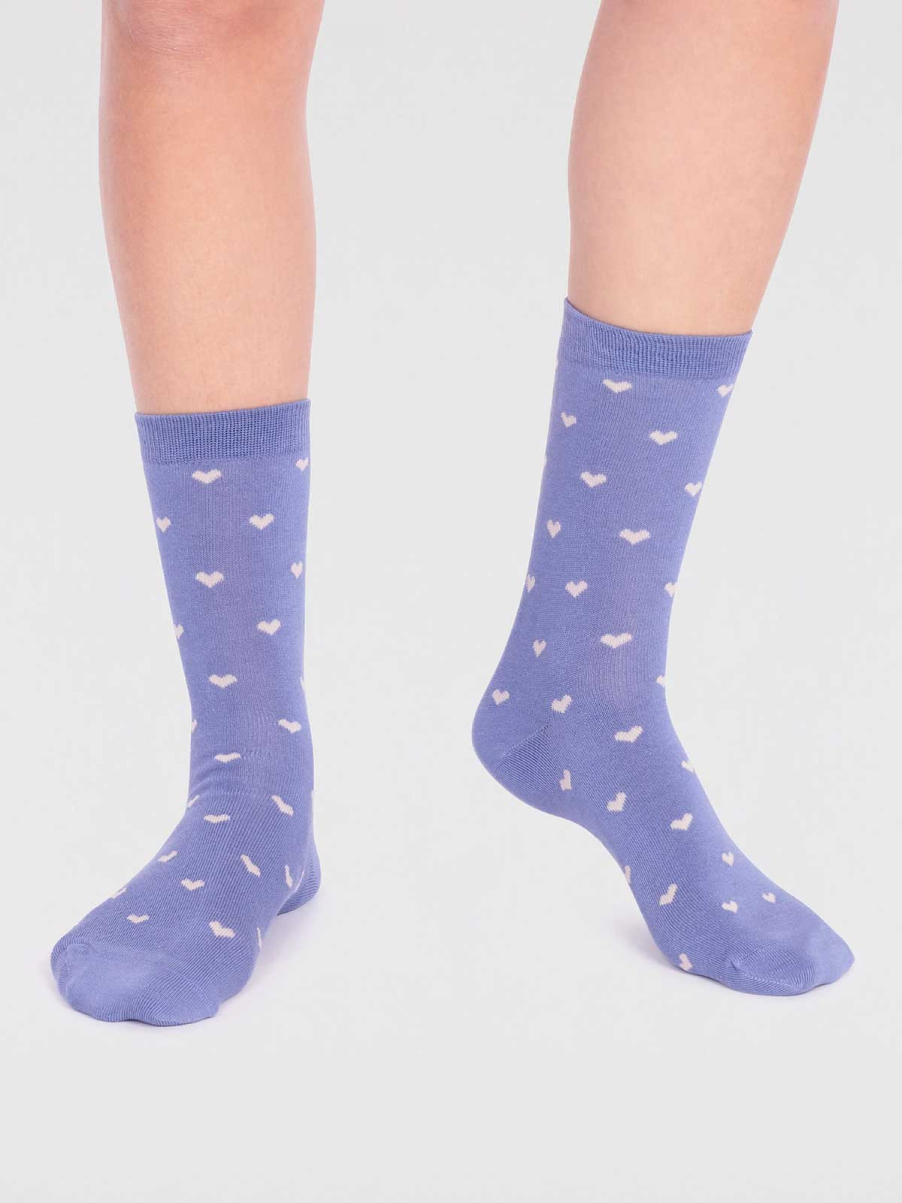 Evie Bamboo Heart 2 Pack Socks - Multi