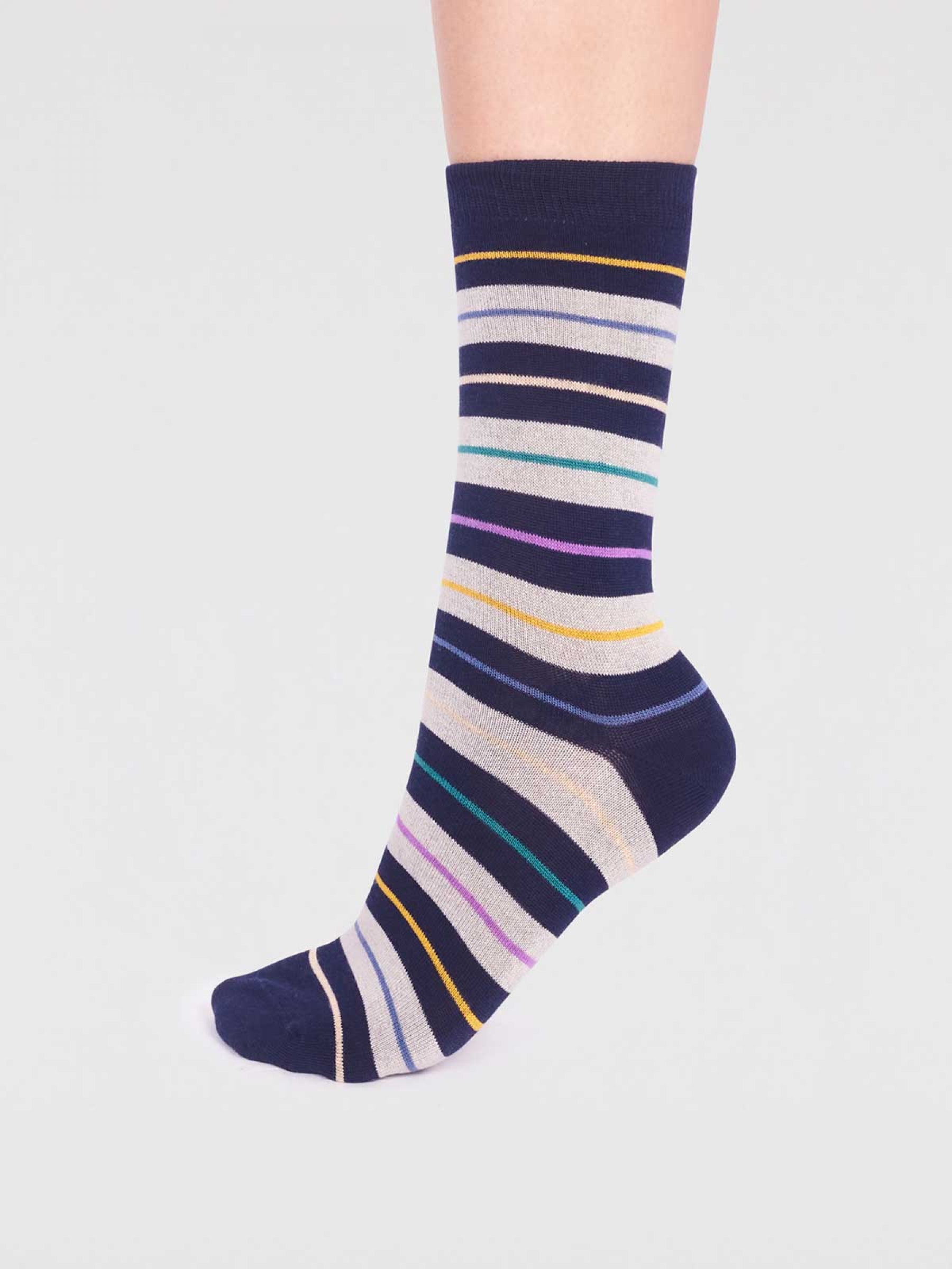 Evie Bamboo Heart 2 Pack Socks - Multi