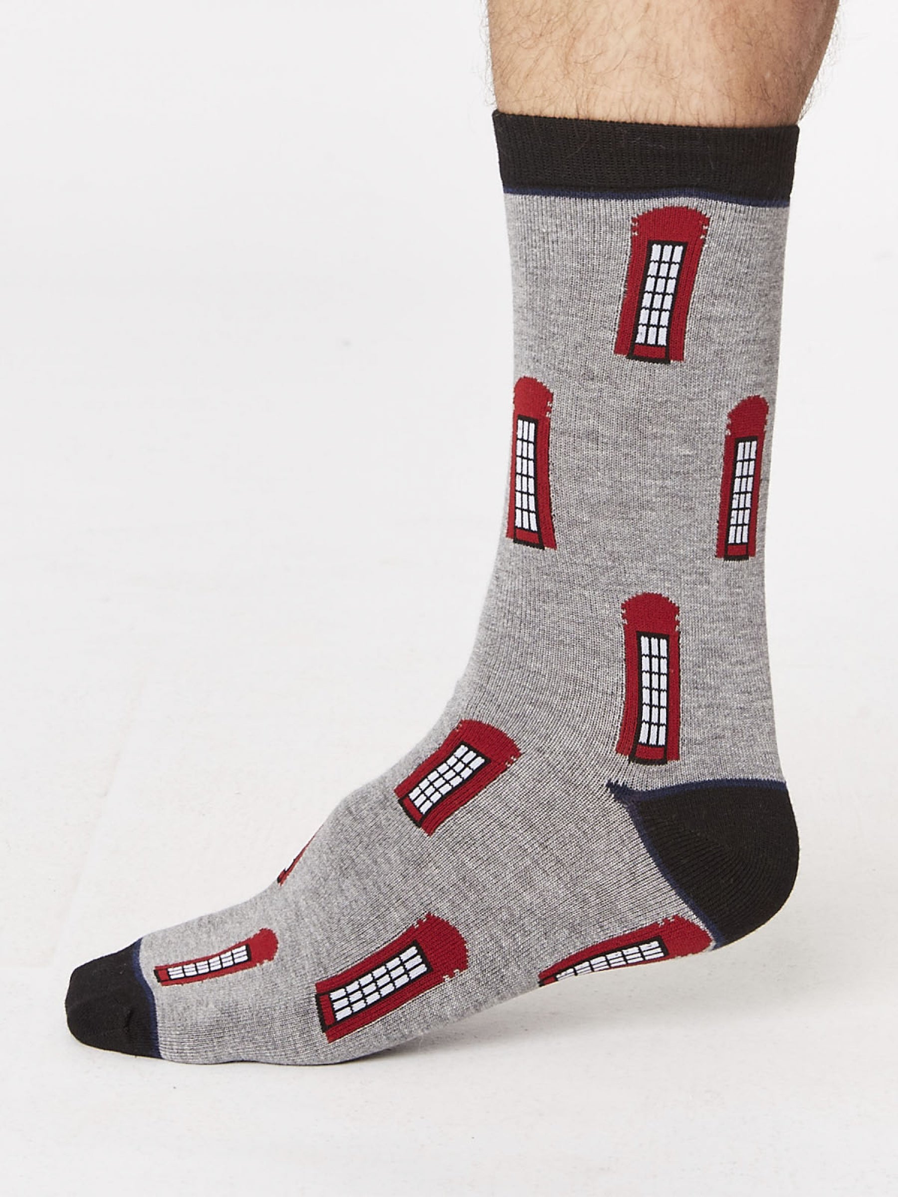 London Telephone Box Bamboo Socks