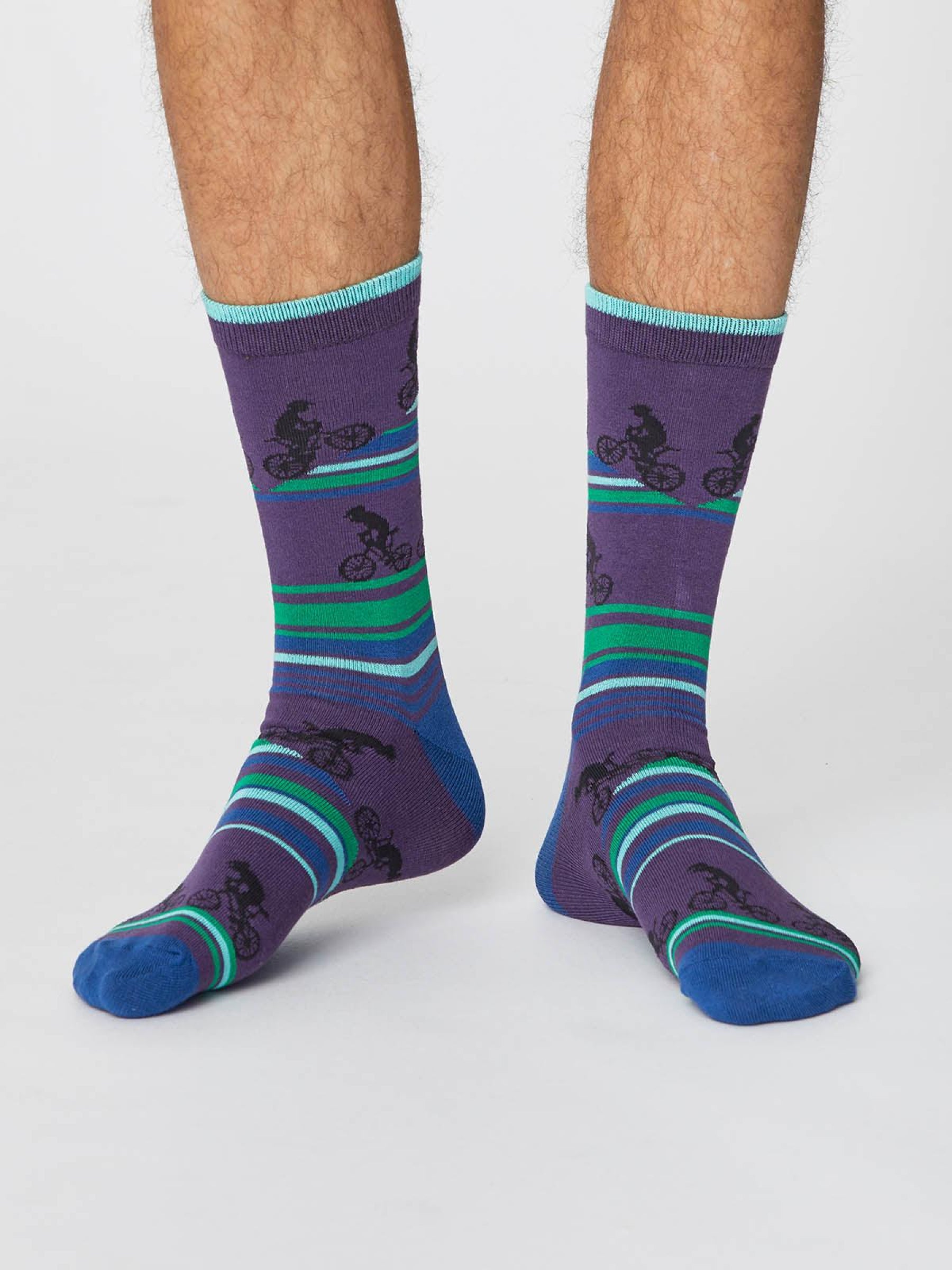 UPHILL BICYCLE SOCKS - PLUM