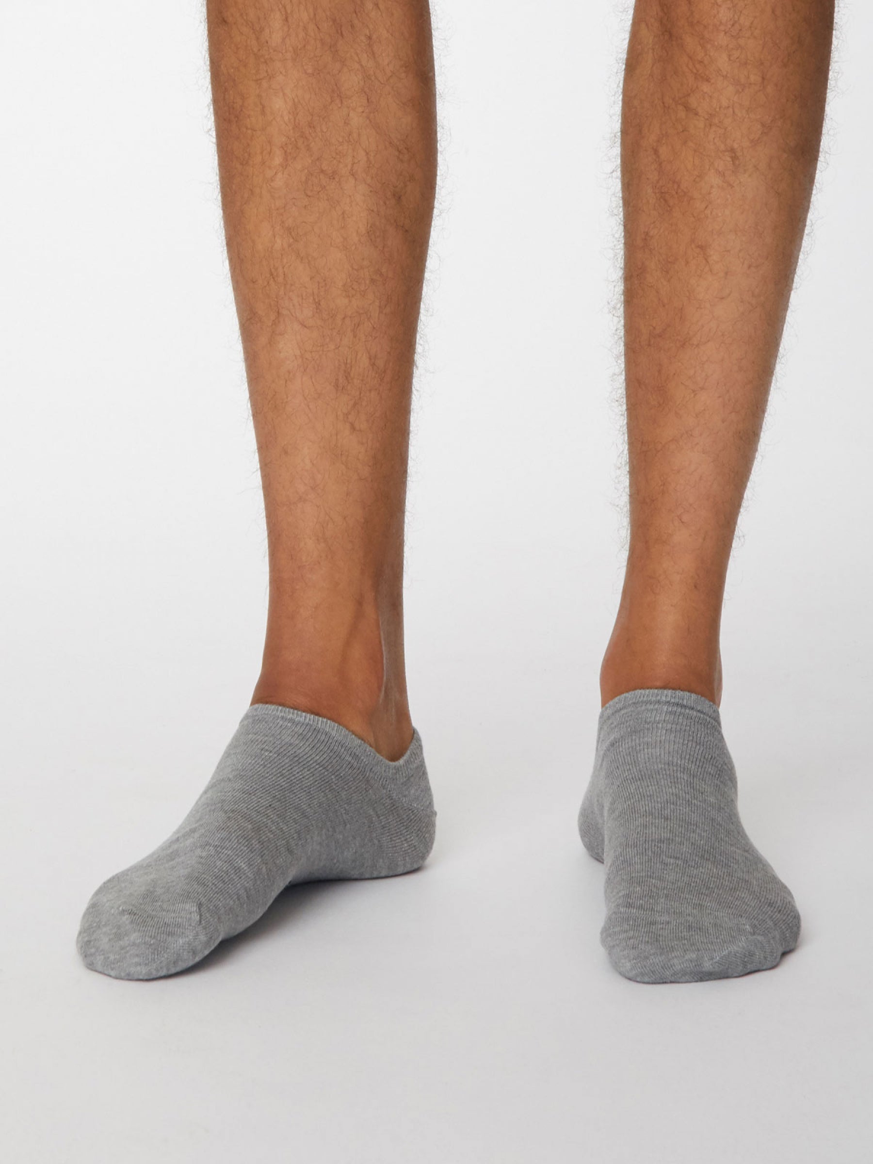 Ashley Trainer Socks - Mid Grey Marle