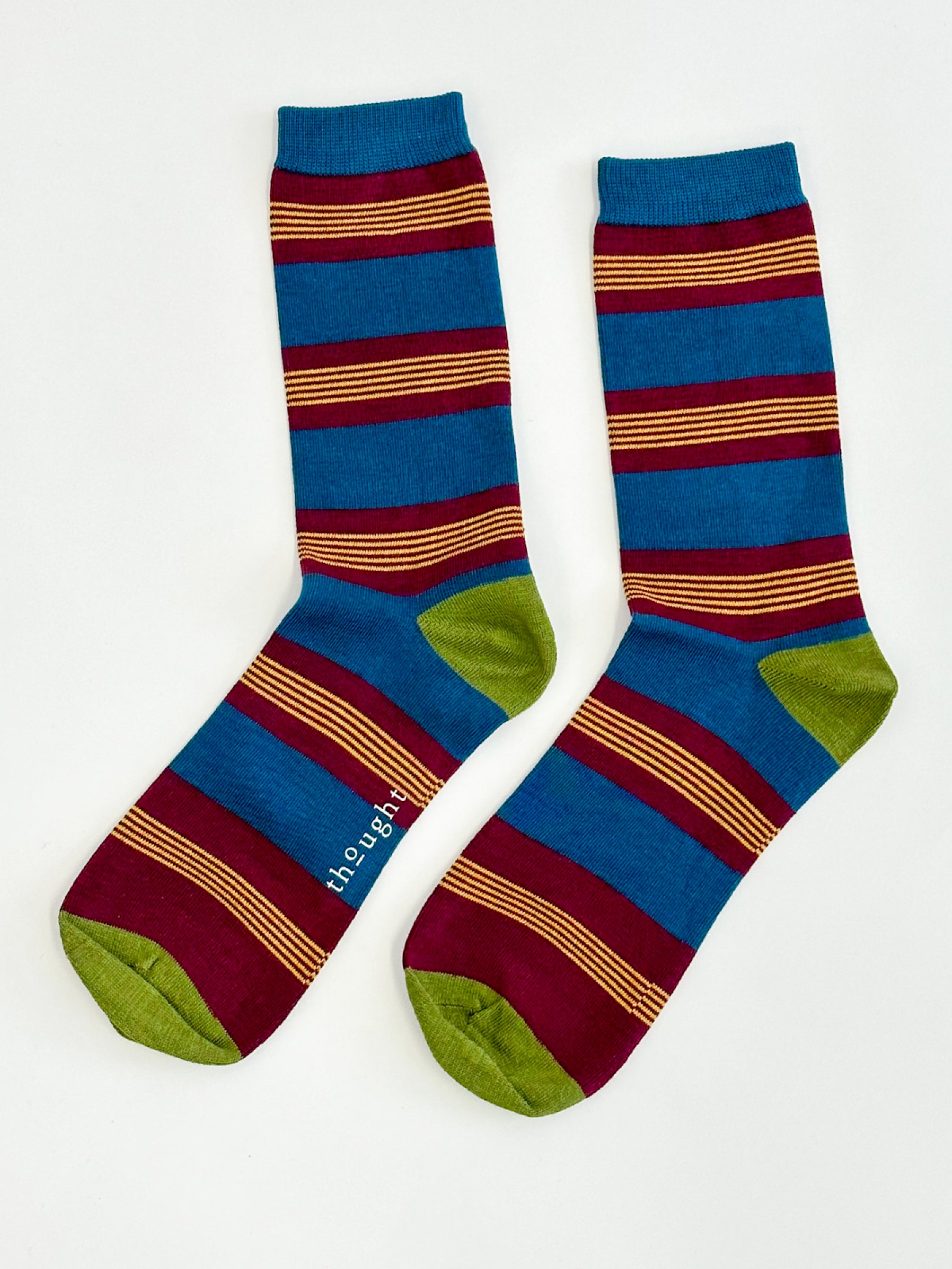 Jesper Stripe Socks - Bilberry