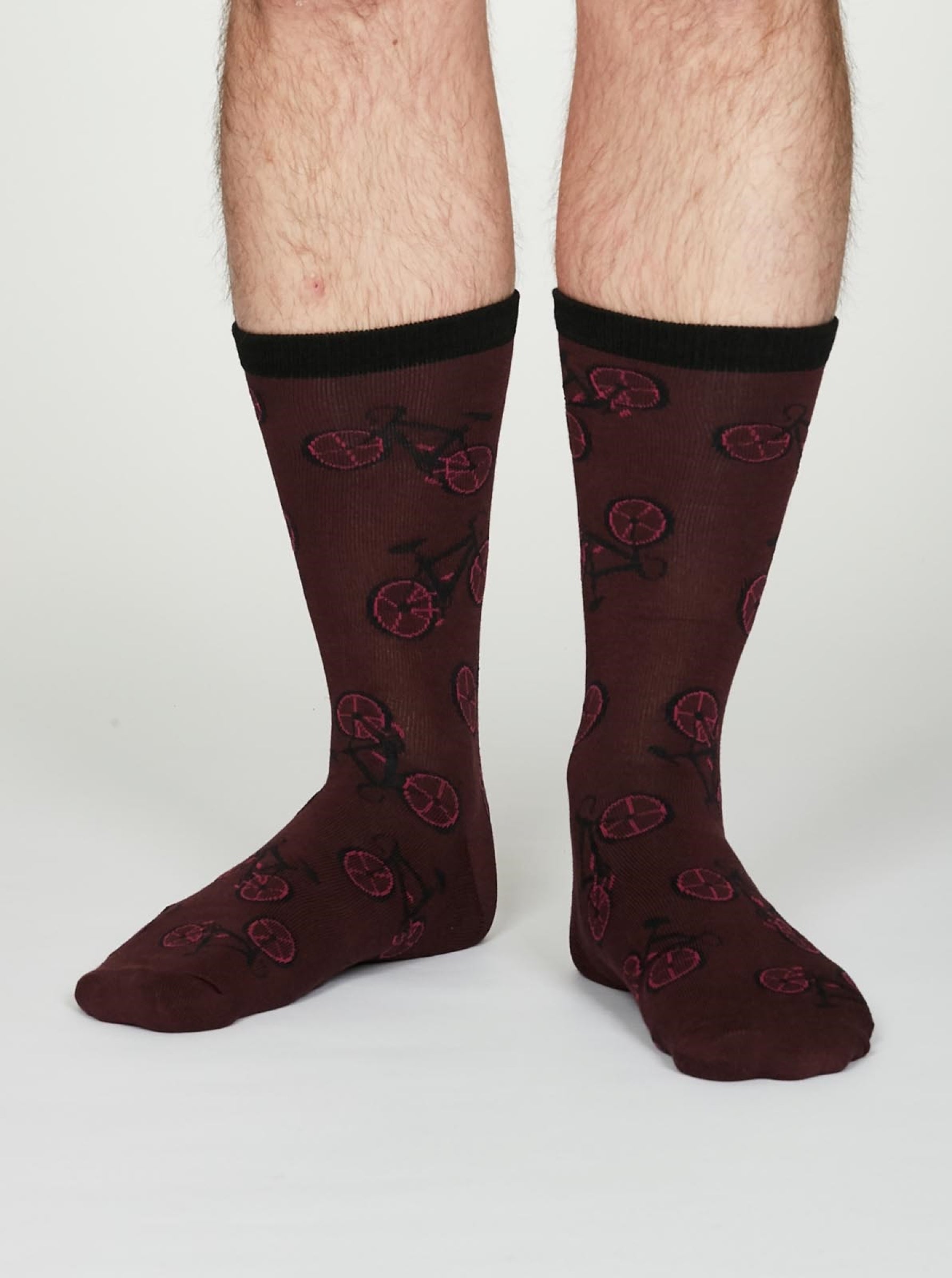 Wesley Socks - Burgundy