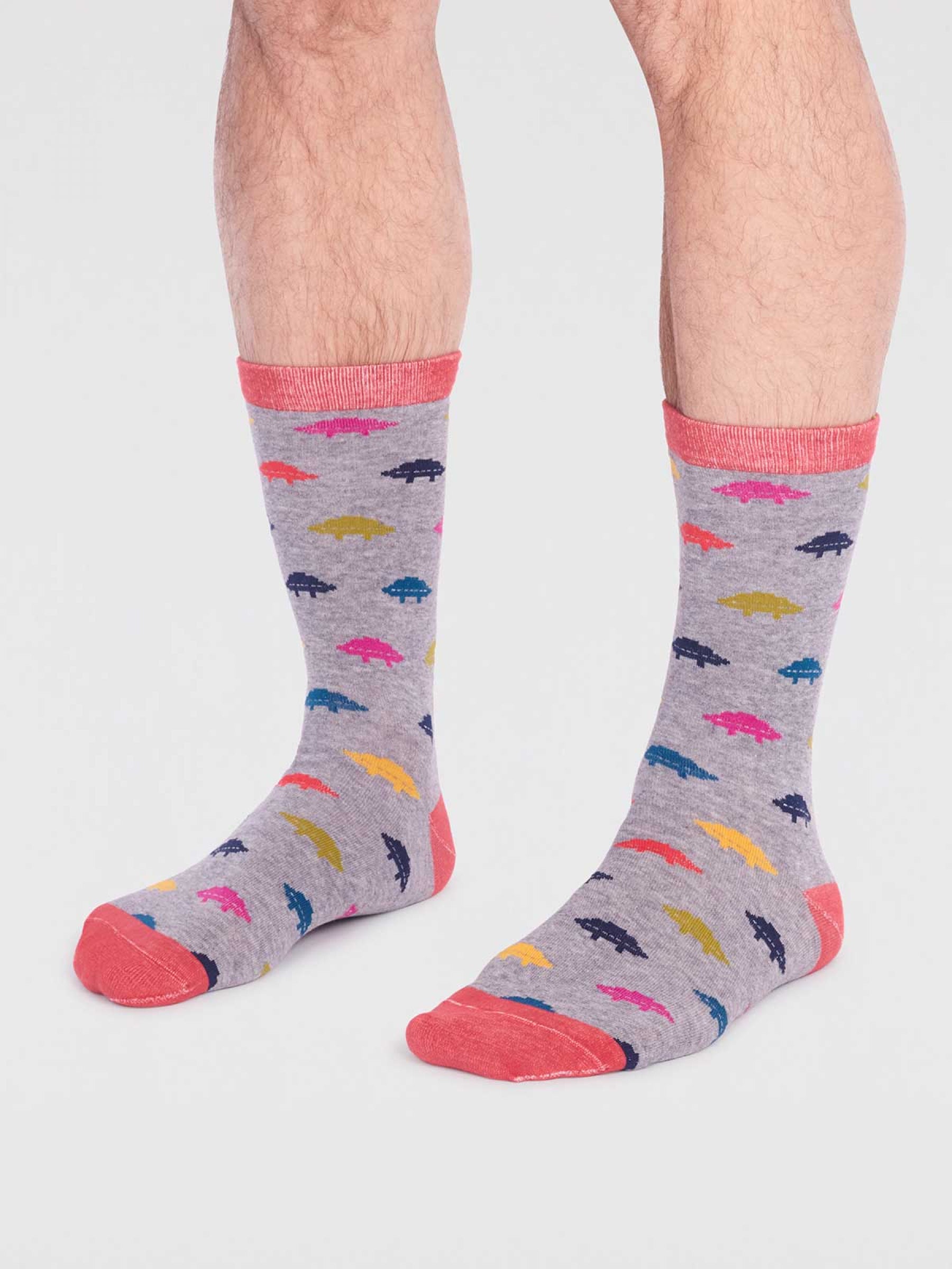 Salas Organic Cotton Rocket Socks - Grey Marle