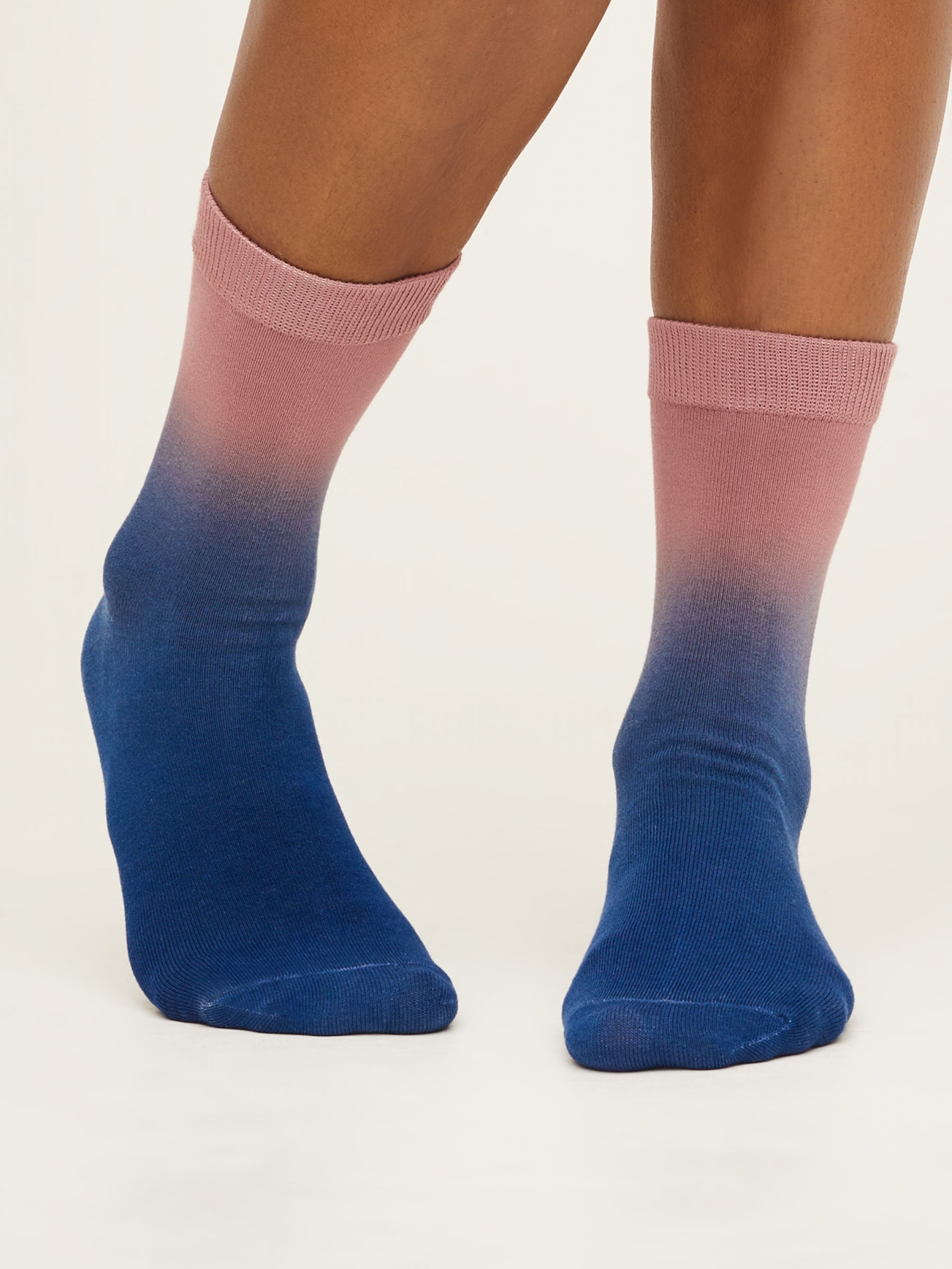 Dip Dye Socks - Damson Purple