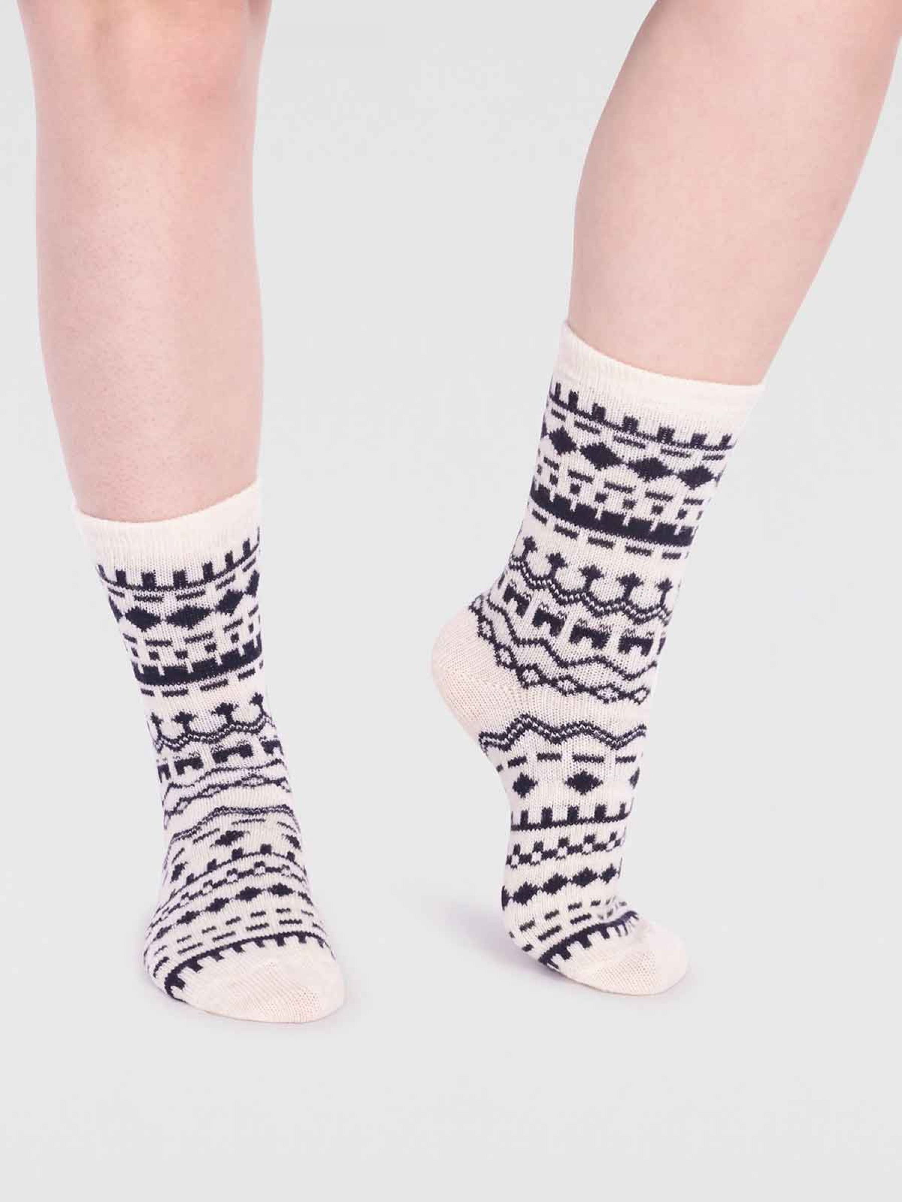 Archa Wool Sock - Stone White