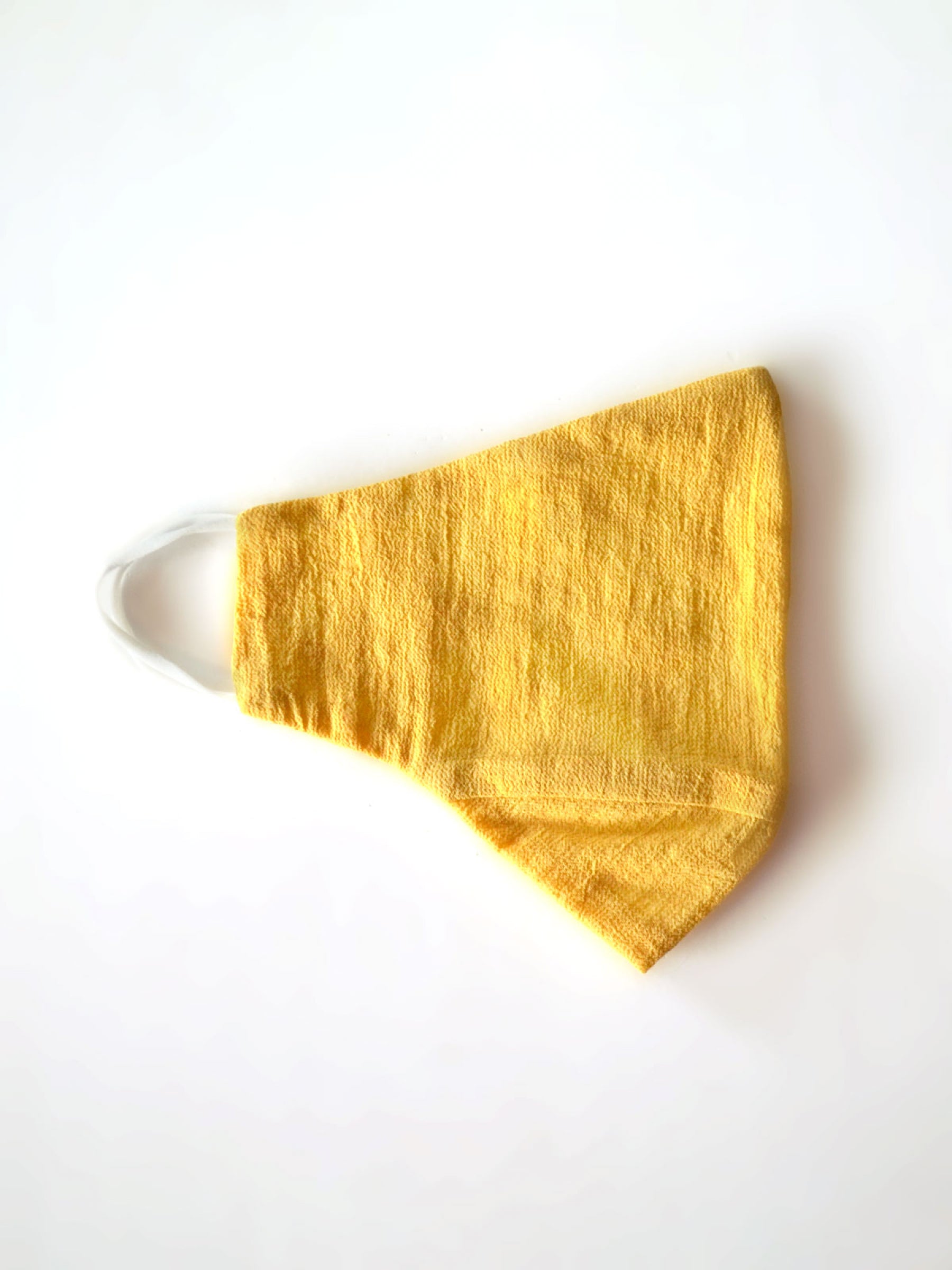 Organic Cotton Printed Face Mask - Mimosa Yellow