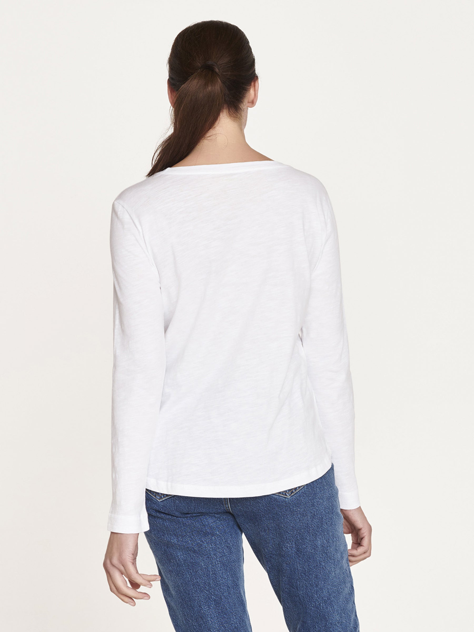 Fairtrade Organic Cotton Long Sleeve Jersey Top - White