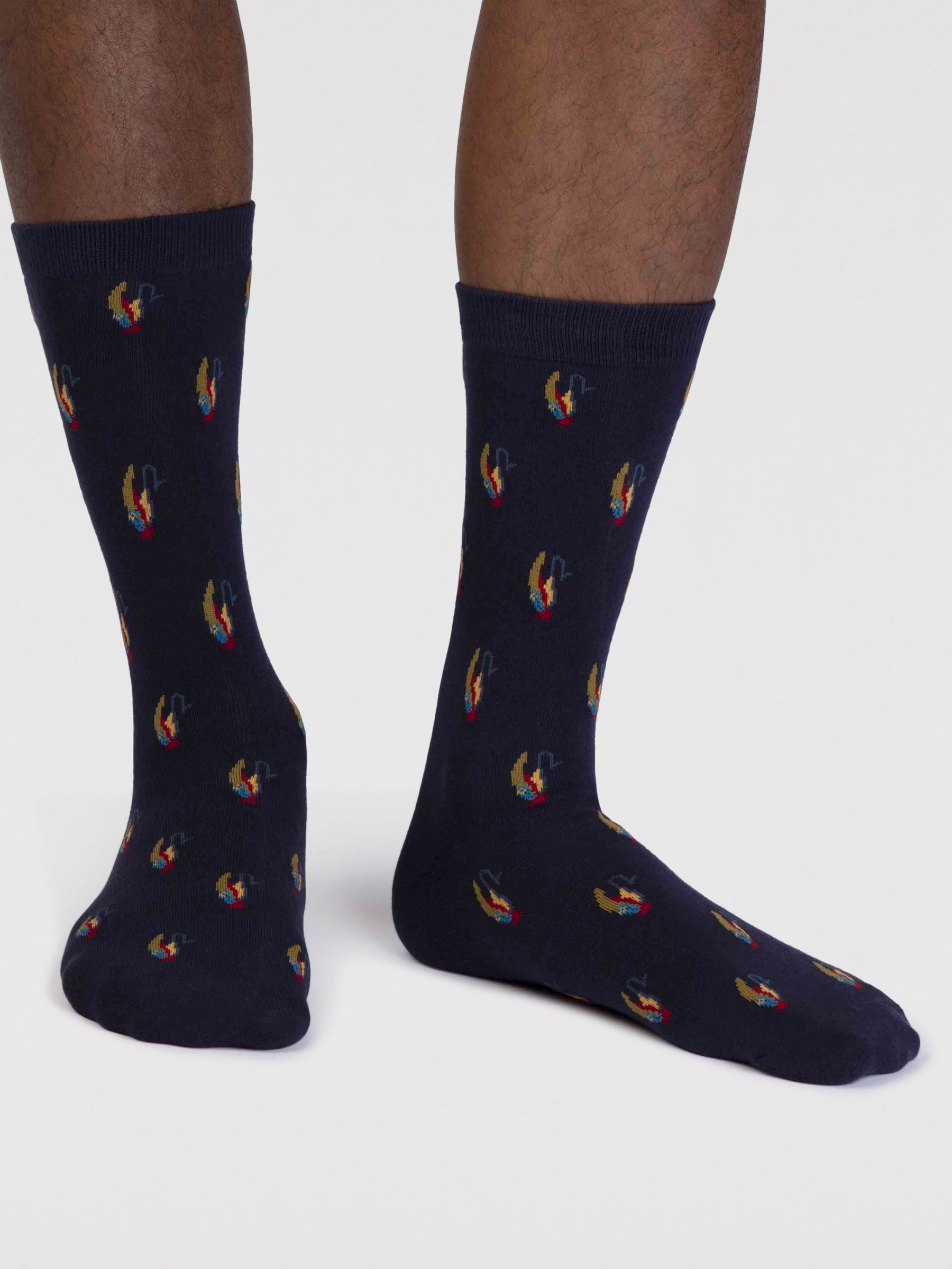 Finley Organic Cotton Fly Fishing Socks - Indigo Blue