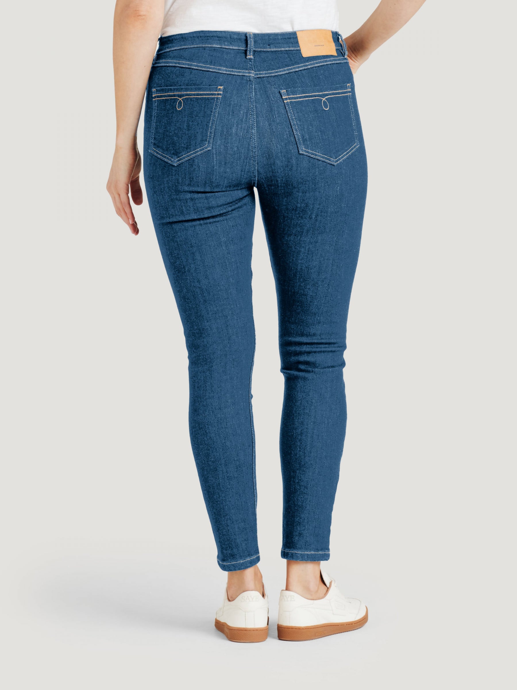 Essential Organic Cotton Skinny Jeans - Mid Blue