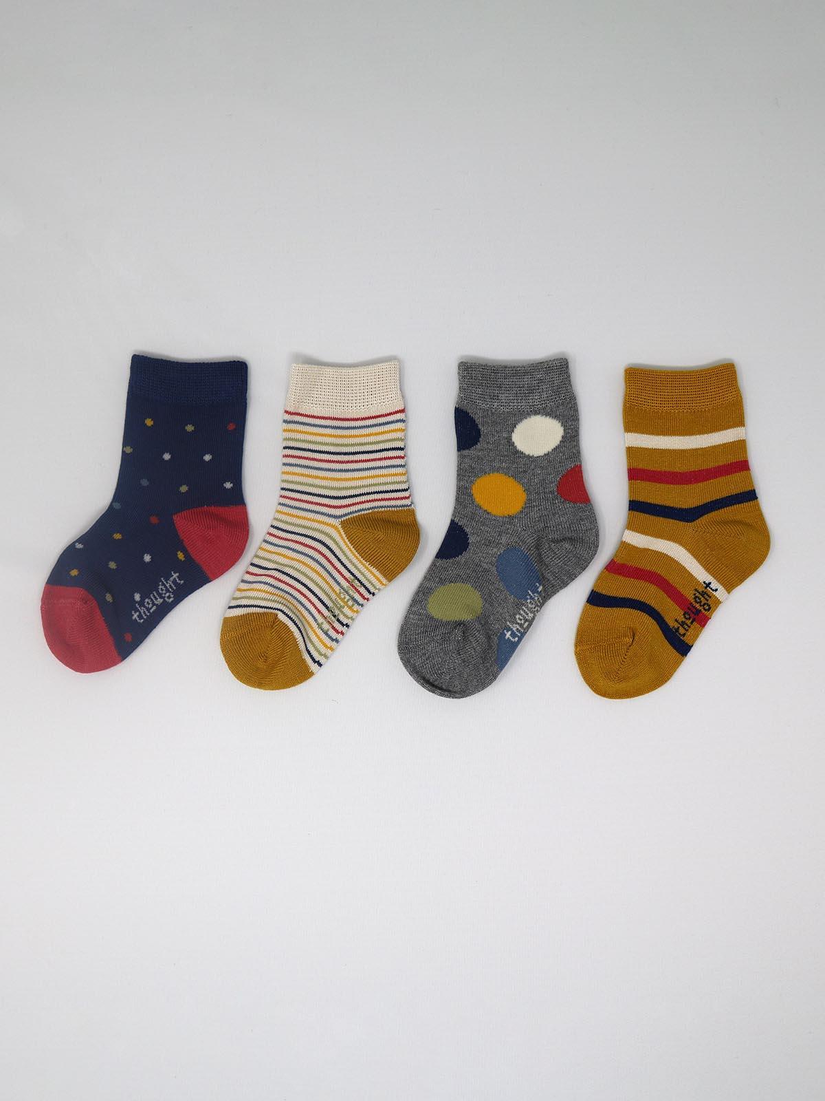 Shay Kids Bamboo Organic Cotton Sock Box - Multi - Thought Clothing UK