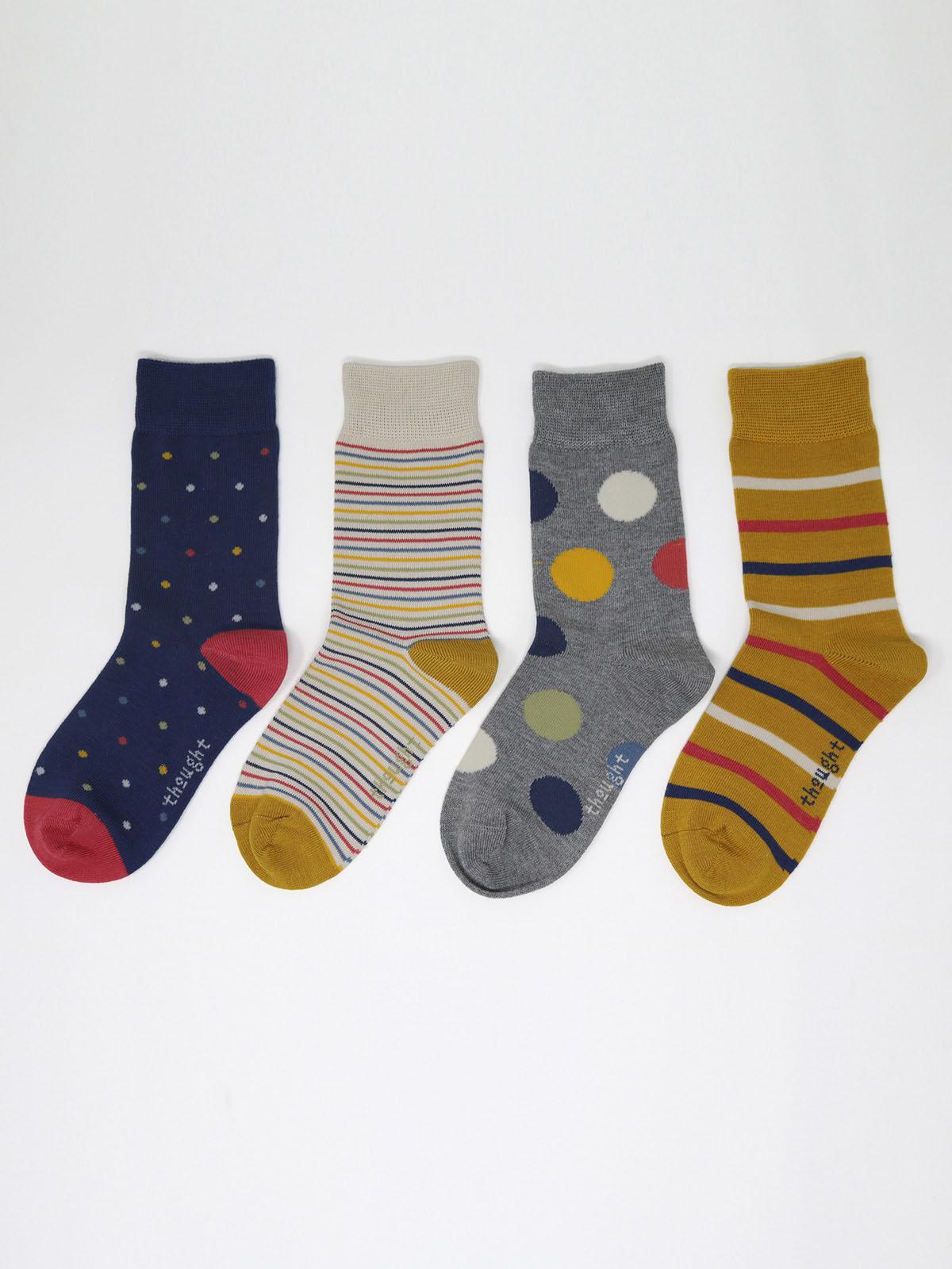 Shay Bamboo Organic Cotton Kids Sock Box - Multi - Thought Clothing UK