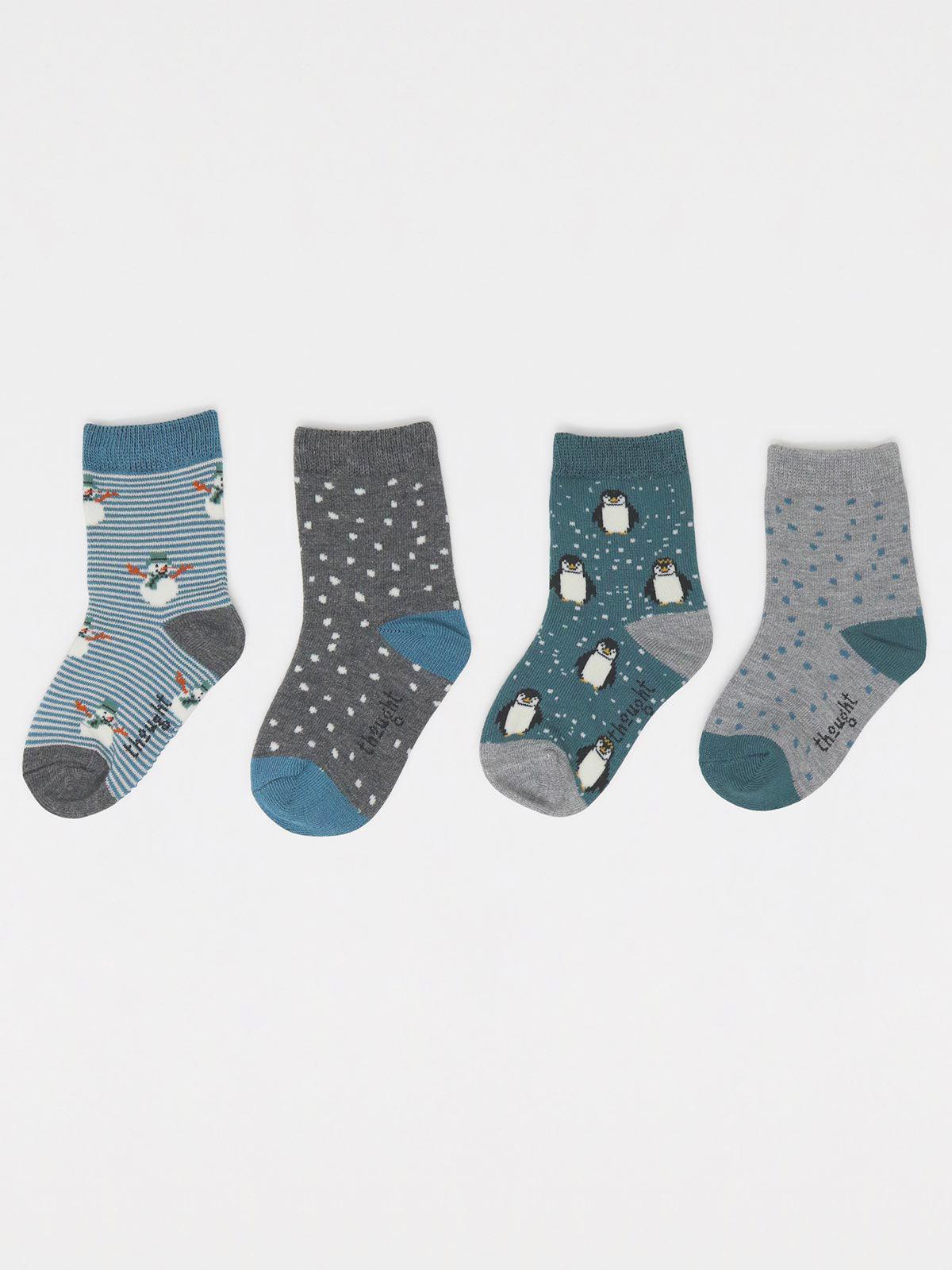 Merry Christmas Baby Bamboo Organic Cotton Sock Box - Multi - Thought Clothing UK